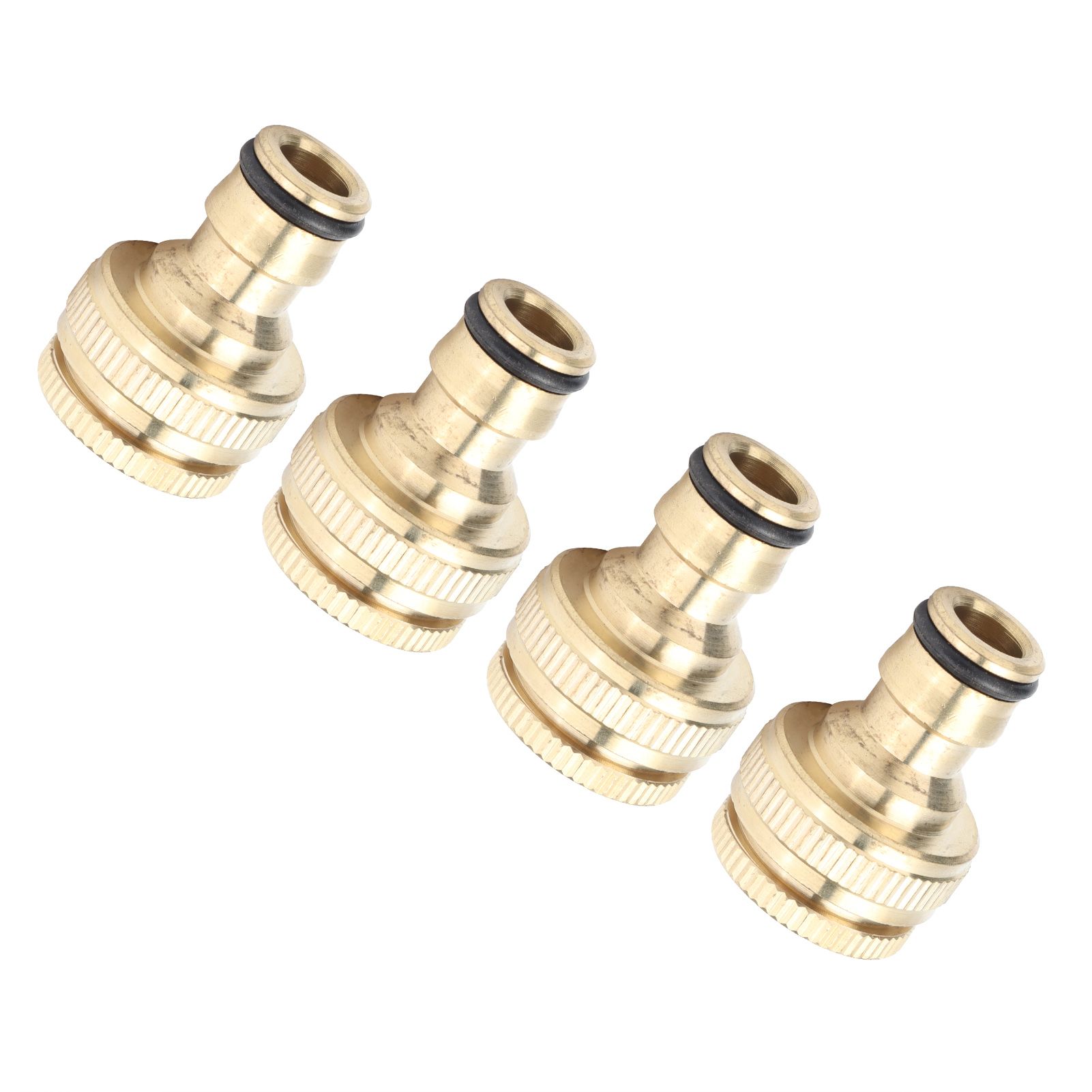 4PCS Faucet Joint 1/2in 3/4in Internal Thread Water Pipe Connector Brass Hose view 6
