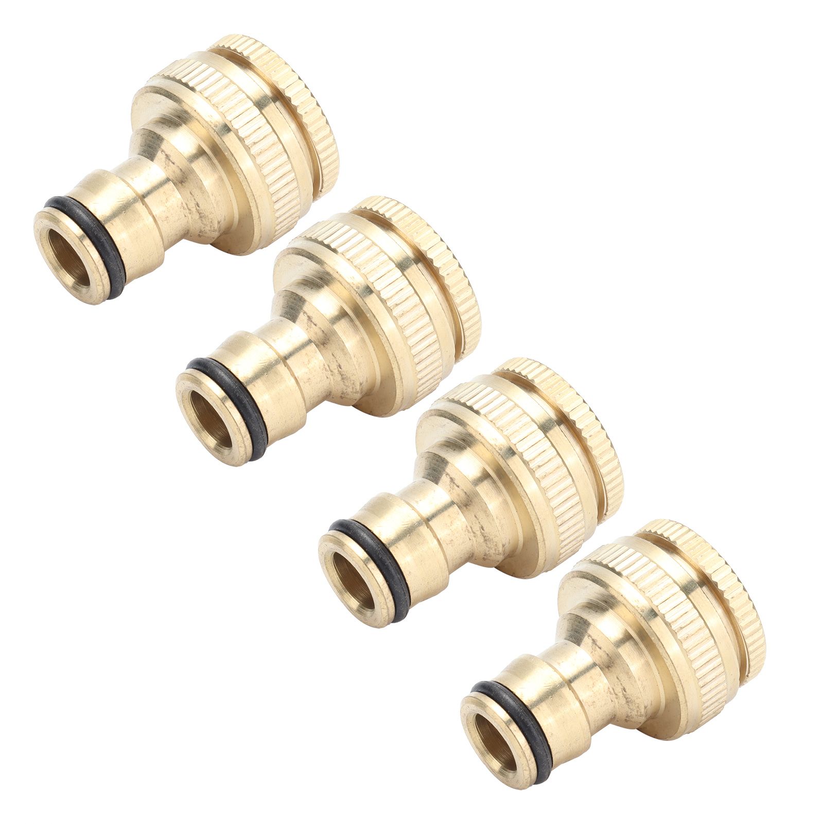 4PCS Faucet Joint 1/2in 3/4in Internal Thread Water Pipe Connector Brass Hose view 7