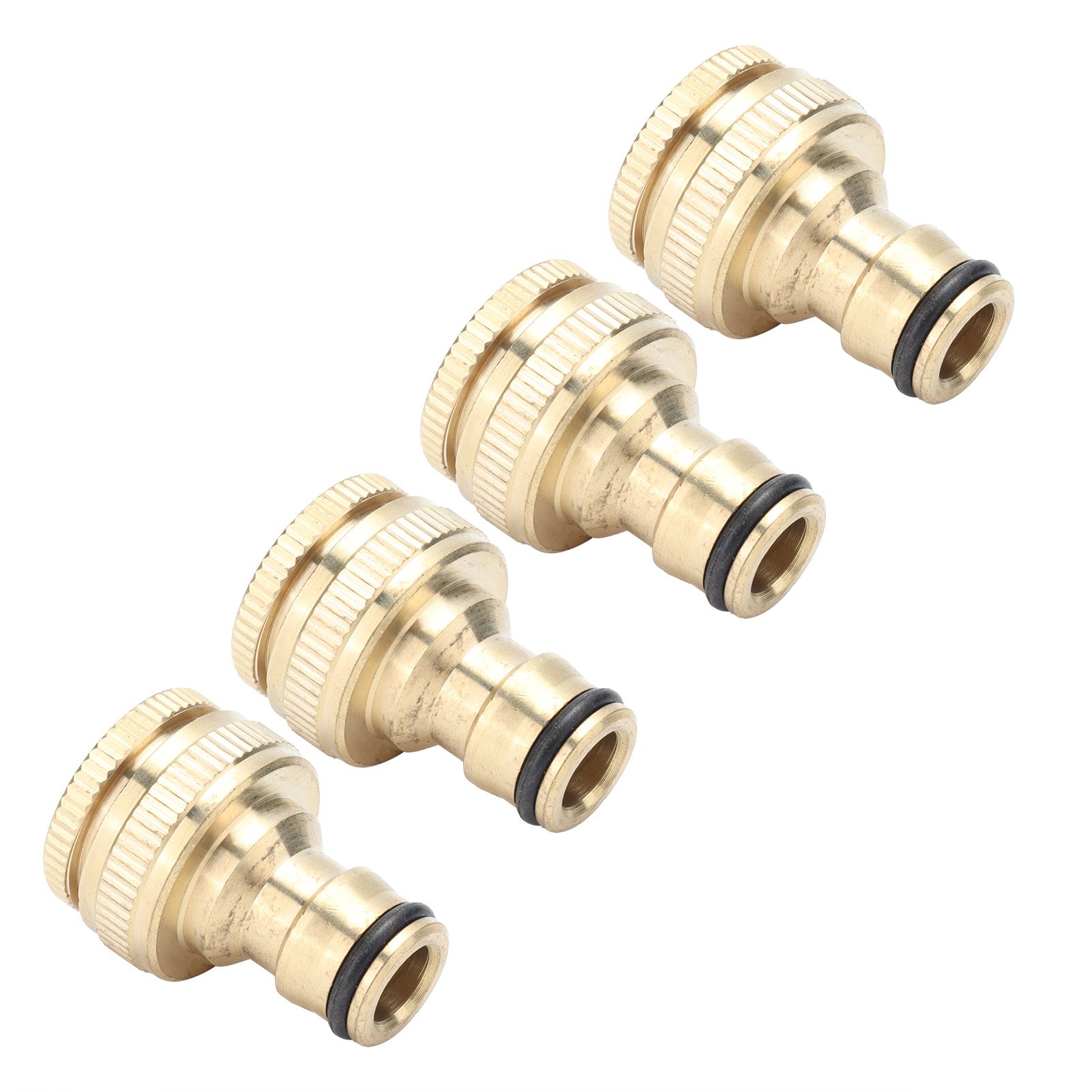 4PCS Faucet Joint 1/2in 3/4in Internal Thread Water Pipe Connector Brass Hose view 8
