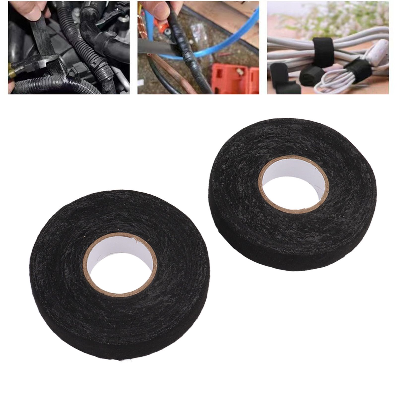 6pcs Cloth Tape Black Noise Damping Heat Proof Shock Absorbing Wear Proof view 11