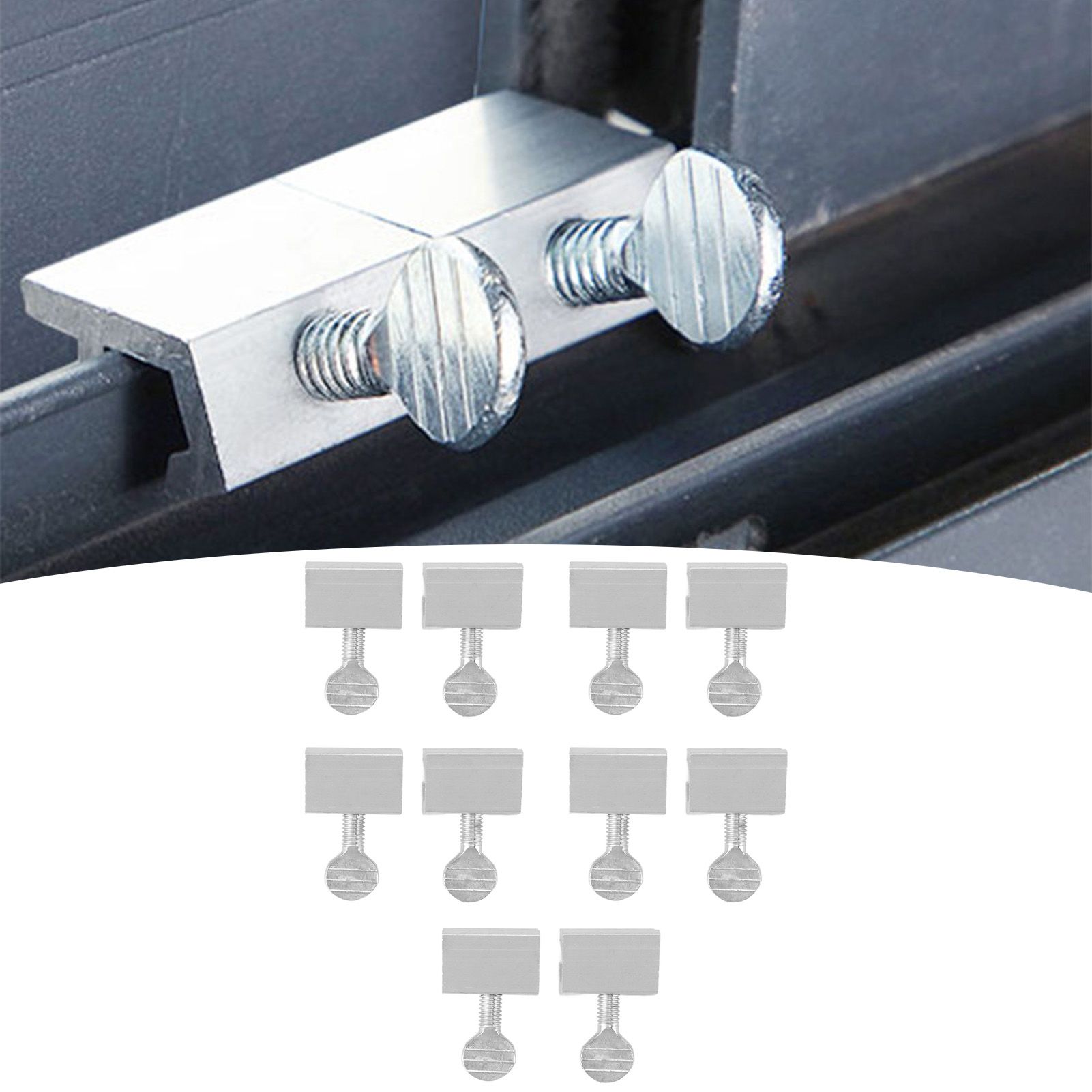 10pcs Sliding Window Security Lock Security Door Stopper Safety Lock Drill view 12