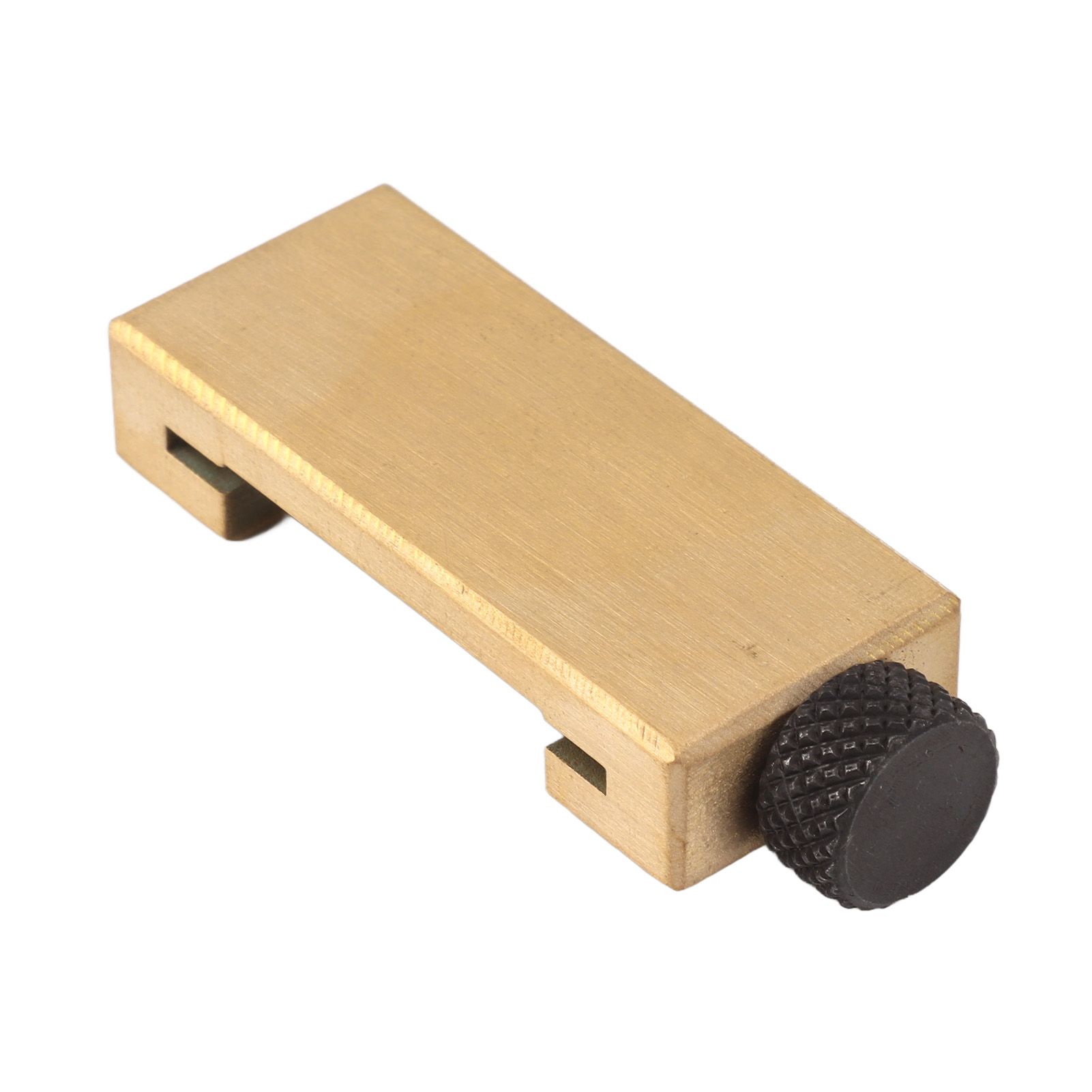 Steel Ruler Positioning Tool Woodworking Brass Locator Steel Ruler Fixed Block