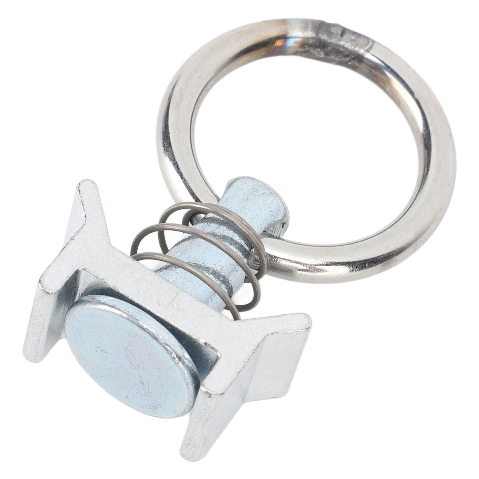 6PCS Single Stud Fitting L Track with Round Ring Stainless Steel Aluminum view 6