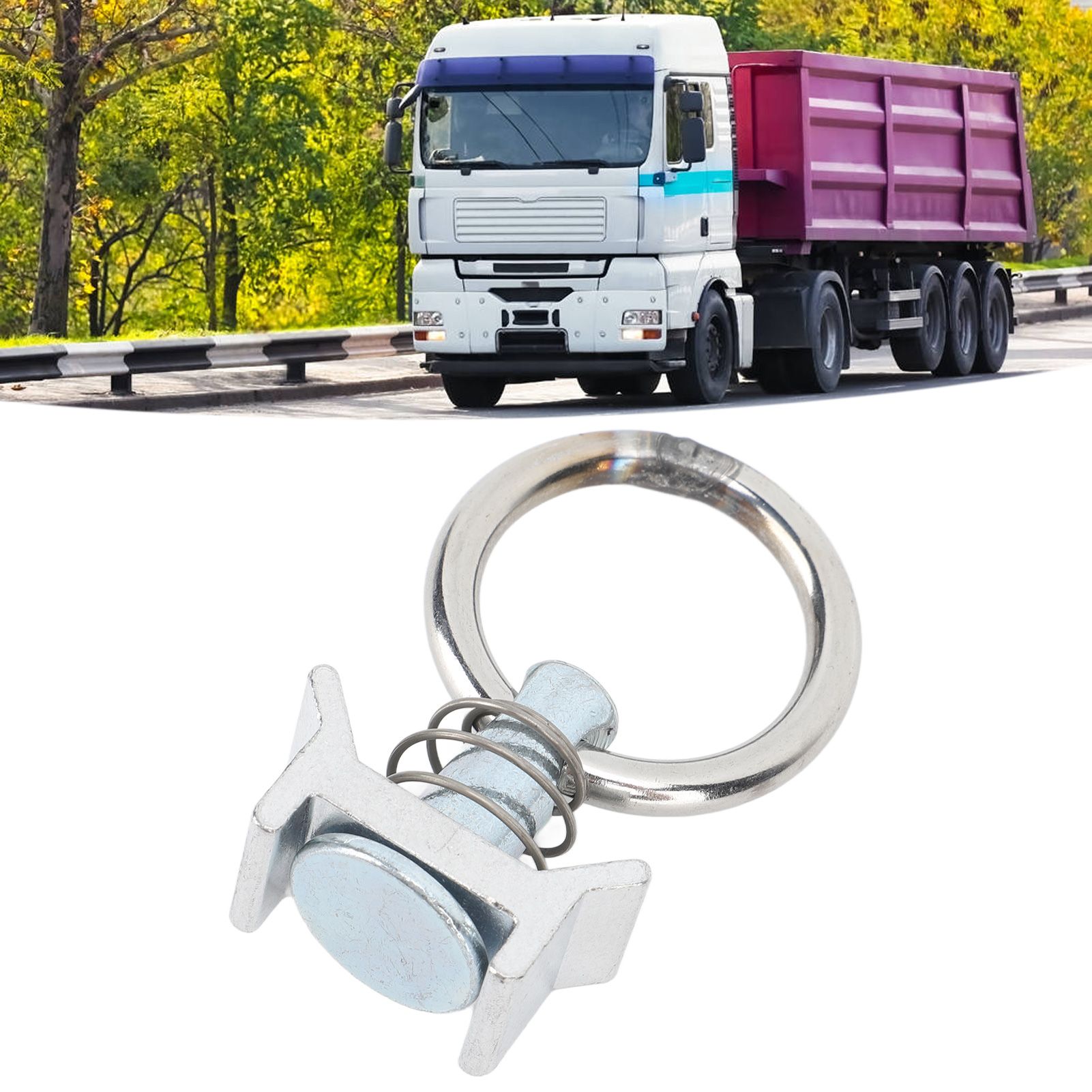 6PCS Single Stud Fitting L Track with Round Ring Stainless Steel Aluminum view 11