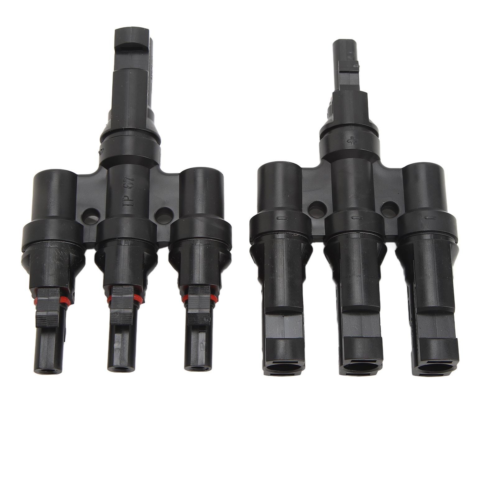 PV Solar Branch Connectors 1 to 3 Waterproof High Current Carrying Capacity view 2