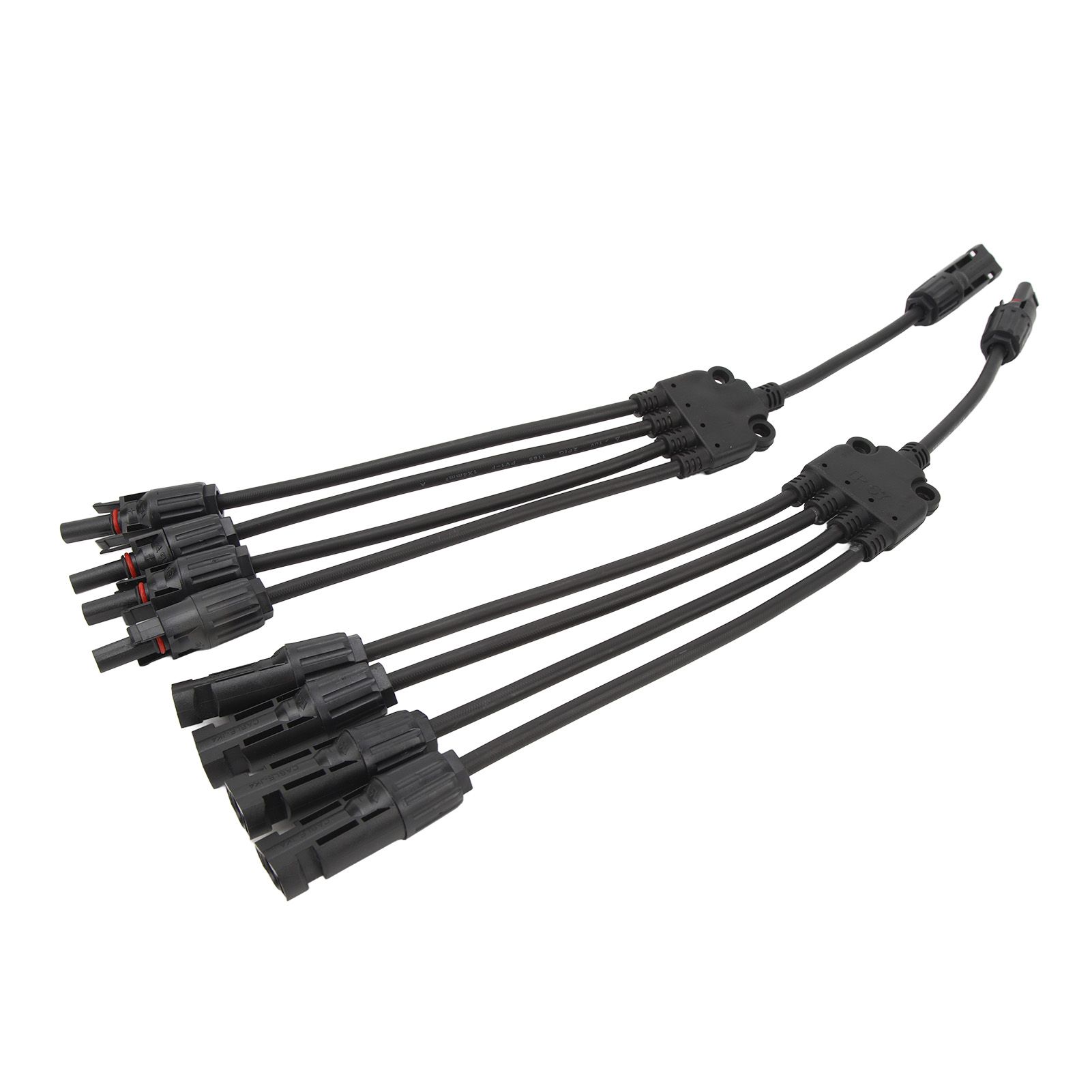 Solar Connectors 1 to 4 Y Branch Parallel Adapter Cable Wire Plug Tool Kit for view 6