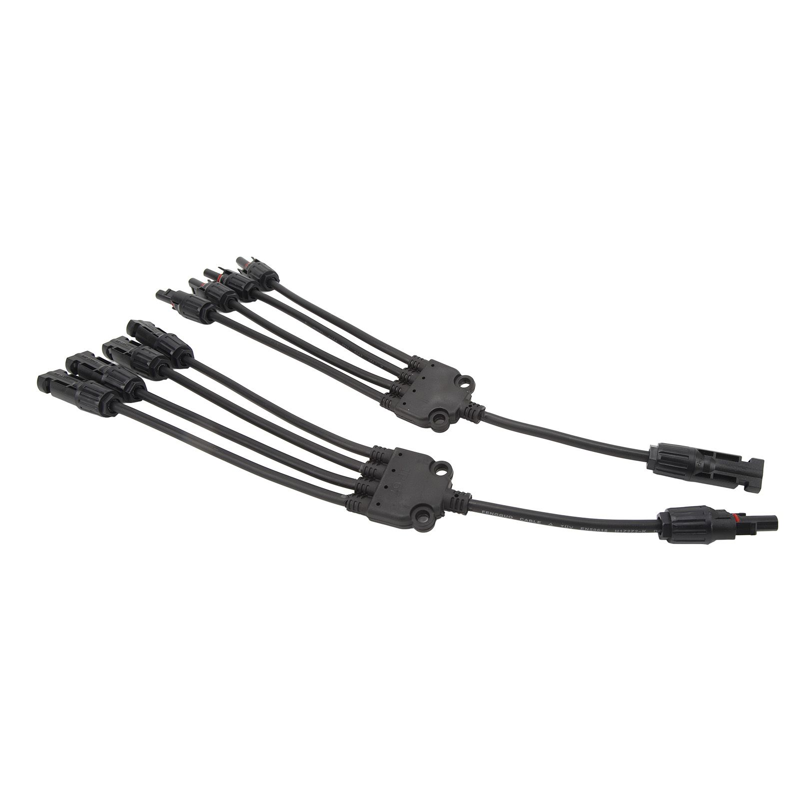 Solar Connectors 1 to 4 Y Branch Parallel Adapter Cable Wire Plug Tool Kit for view 8