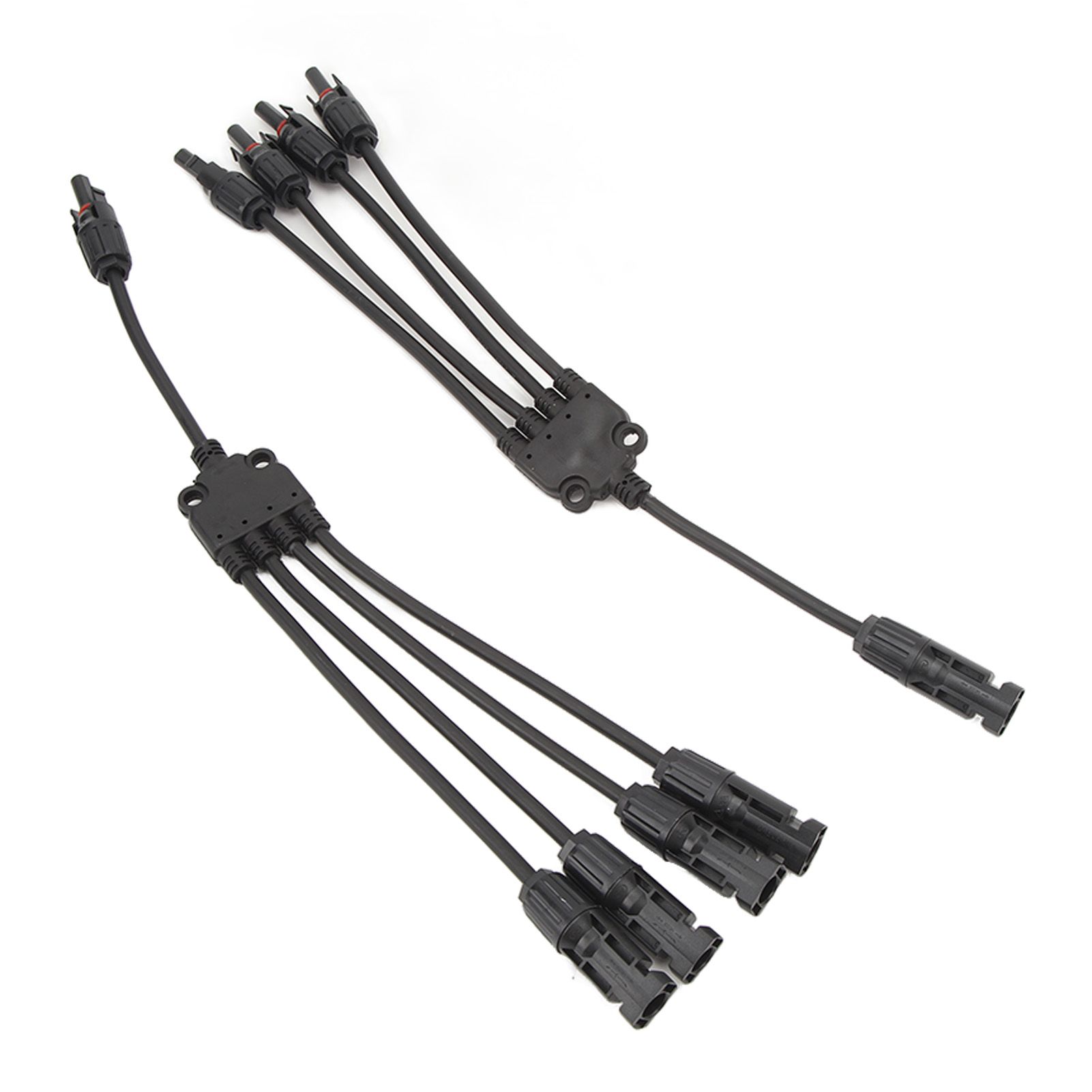 Solar Connectors 1 to 4 Y Branch Parallel Adapter Cable Wire Plug Tool Kit for view 10