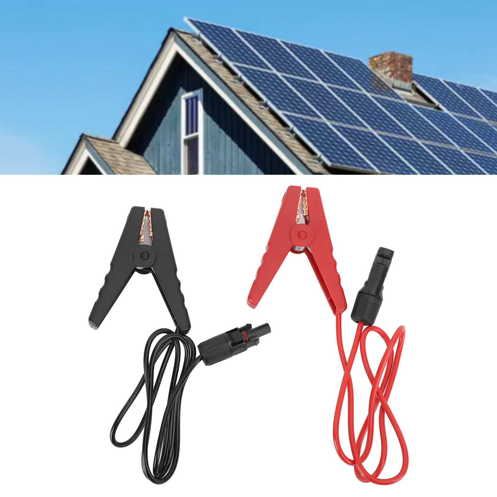 2PCS Solar Power Battery Clip 12AWG Quick Disconnect Extension Cable Battery view 12