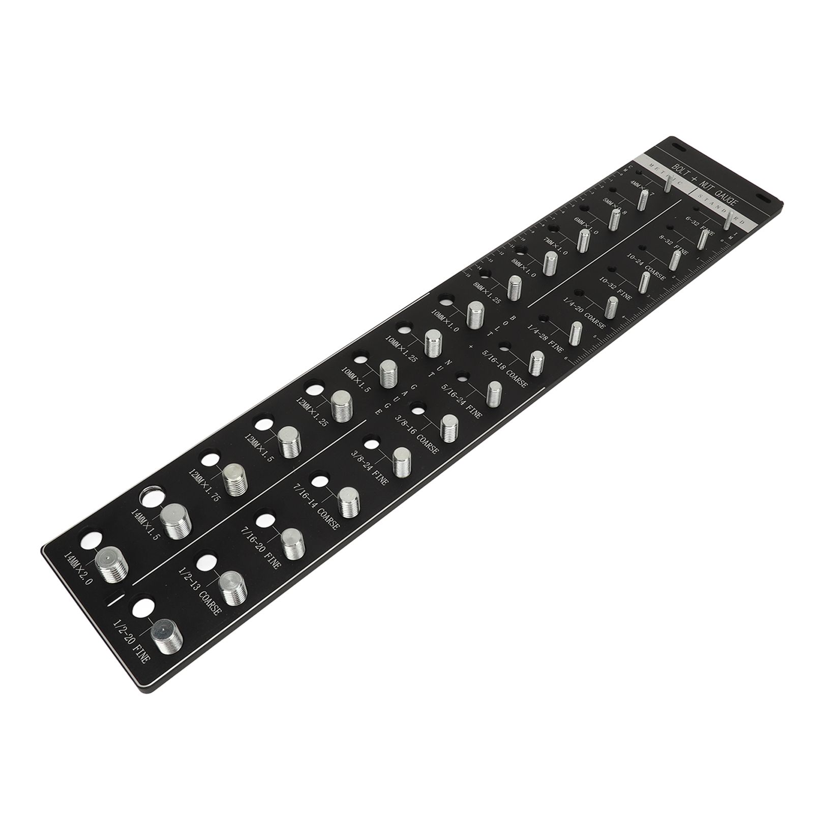 Nut and Bolt Thread Checker 28 Size Inch and Centimeter Carbon Steel Aluminium view 3