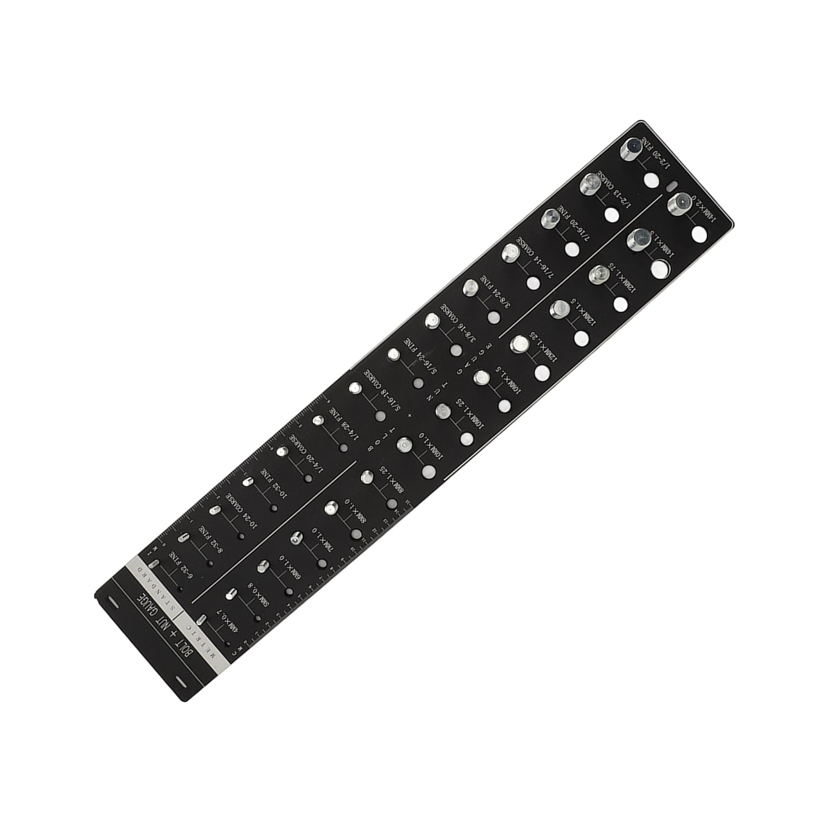Nut and Bolt Thread Checker 28 Size Inch and Centimeter Carbon Steel Aluminium view 7