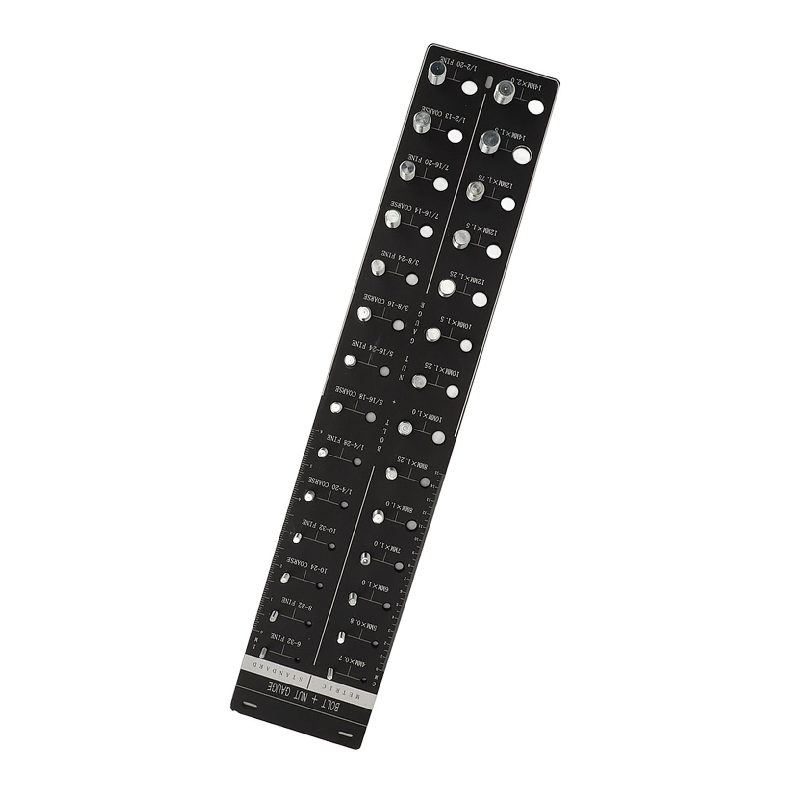Nut and Bolt Thread Checker 28 Size Inch and Centimeter Carbon Steel Aluminium view 8