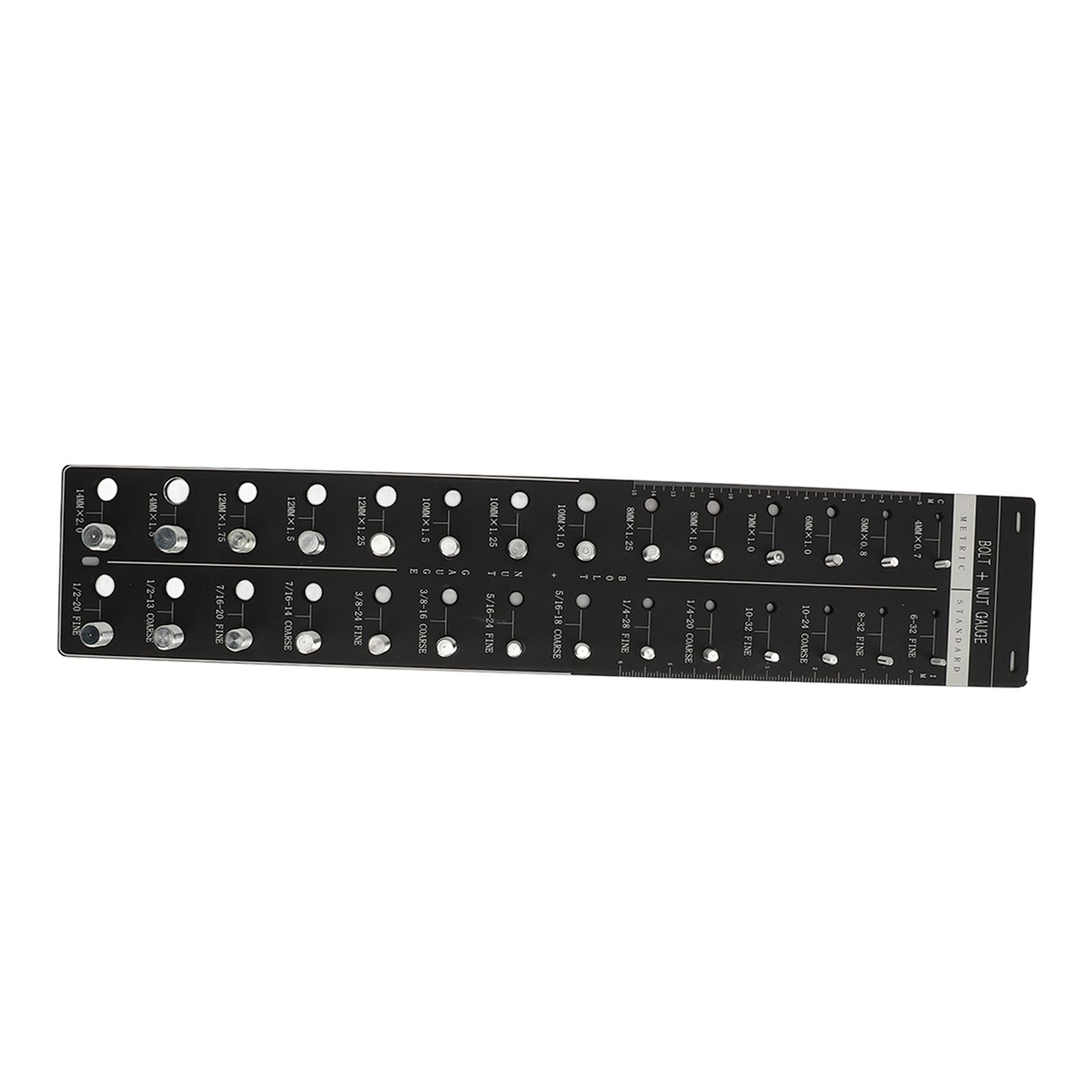 Nut and Bolt Thread Checker 28 Size Inch and Centimeter Carbon Steel Aluminium view 13