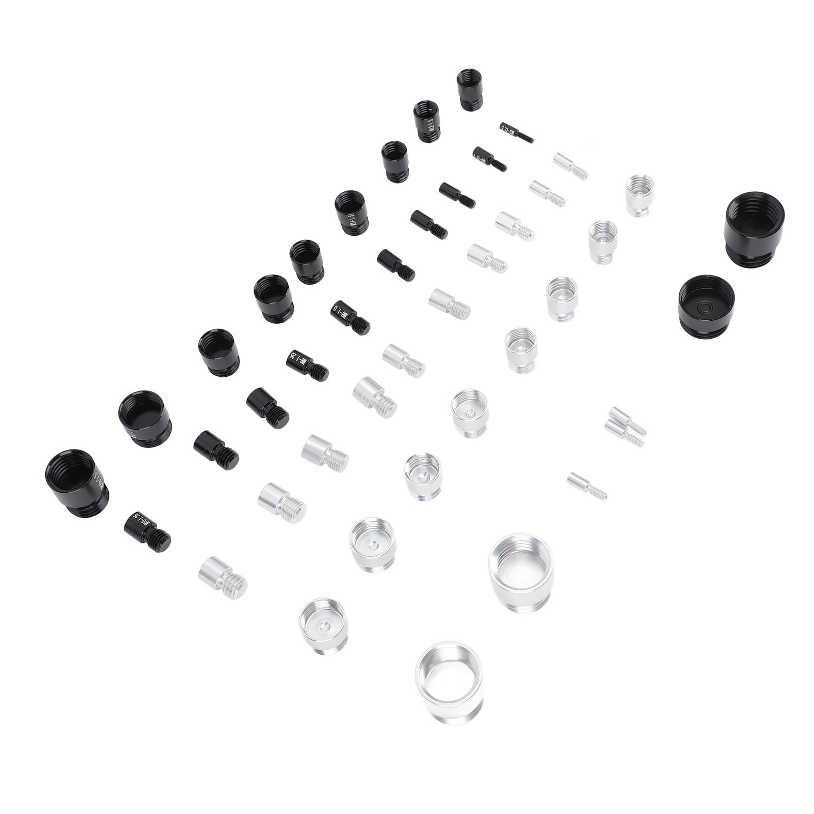 44PCS Nut and Bolt Thread Checker Aluminum High Accuracy Bolt Nut Identifier view 4