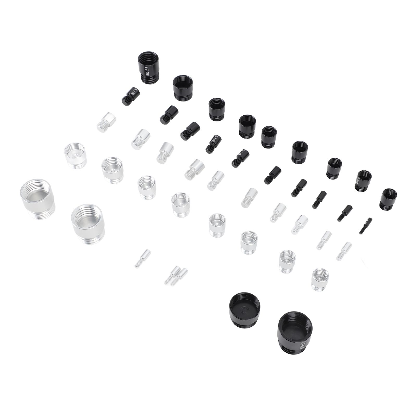 44PCS Nut and Bolt Thread Checker Aluminum High Accuracy Bolt Nut Identifier view 7