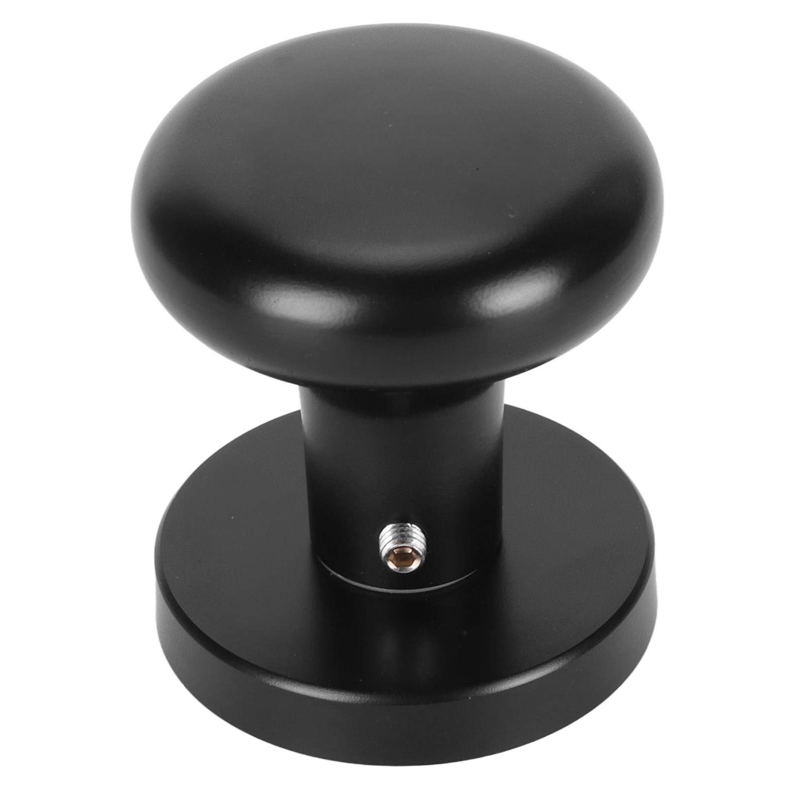 Door Knob Black Round Handle Keyless Locking Zinc Alloy Privacy Function Easy view 2