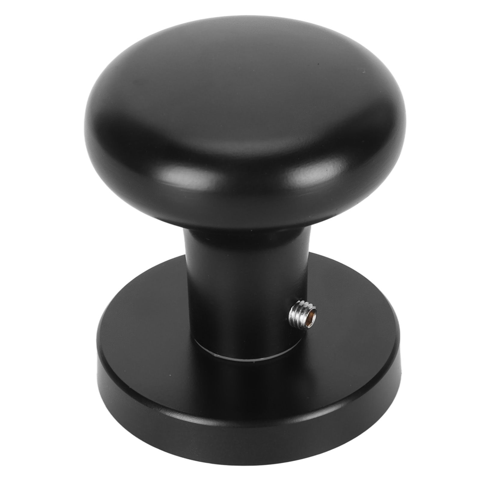 Door Knob Black Round Handle Keyless Locking Zinc Alloy Privacy Function Easy view 4