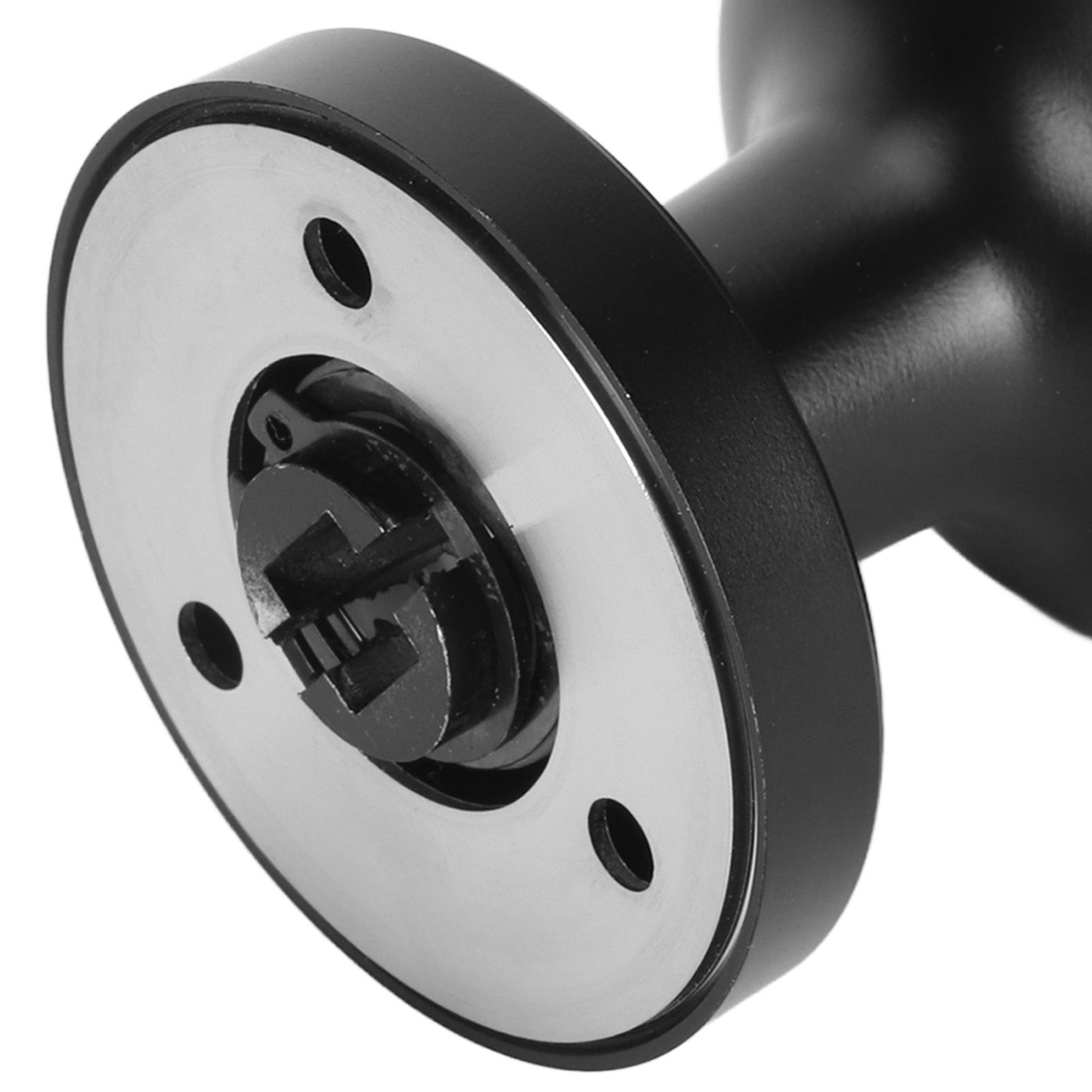 Door Knob Black Round Handle Keyless Locking Zinc Alloy Privacy Function Easy view 14