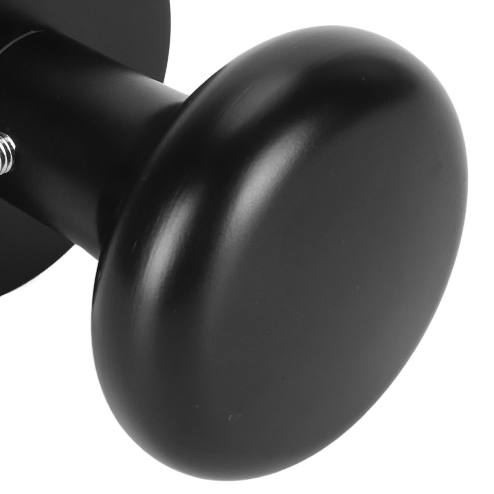 Door Knob Black Round Handle Keyless Locking Zinc Alloy Privacy Function Easy view 15