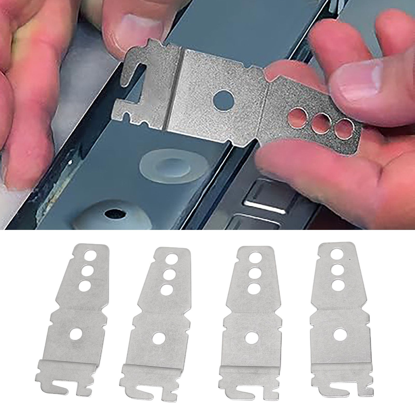 4pcs Dishwasher Mounting Bracket Stainless Steel with Screws Undercounter view 11