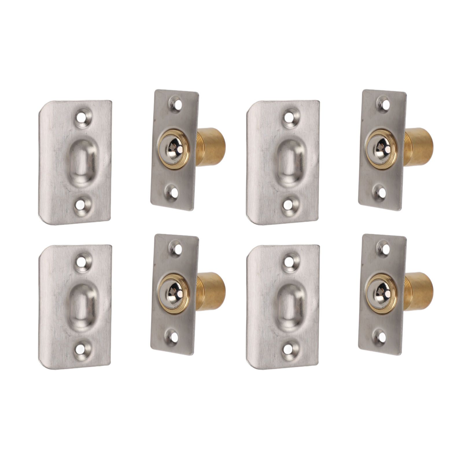 4pcs Door Ball Catch Solid Brass Adjustable Spring Closet Ball Latch for view 2