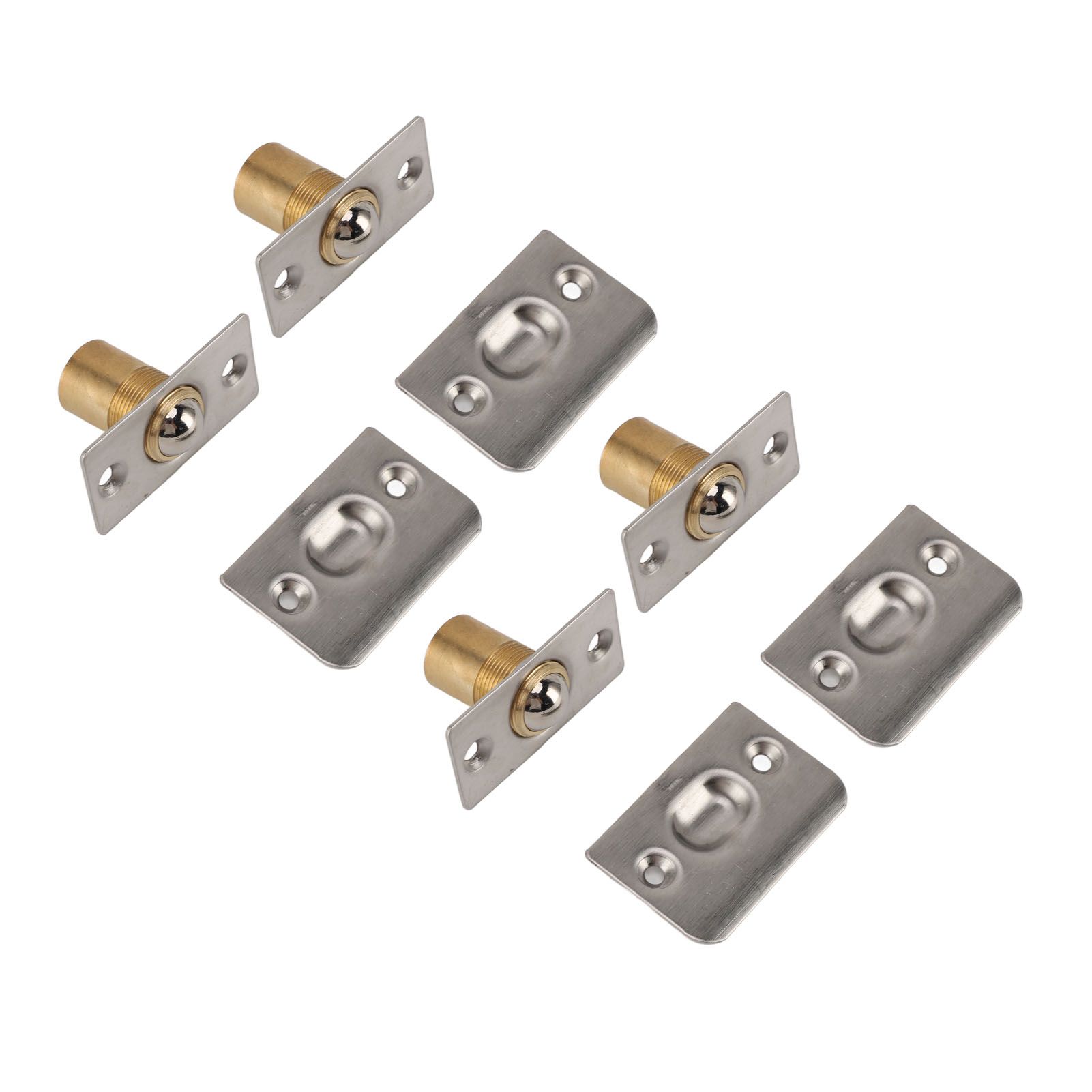 4pcs Door Ball Catch Solid Brass Adjustable Spring Closet Ball Latch for view 6