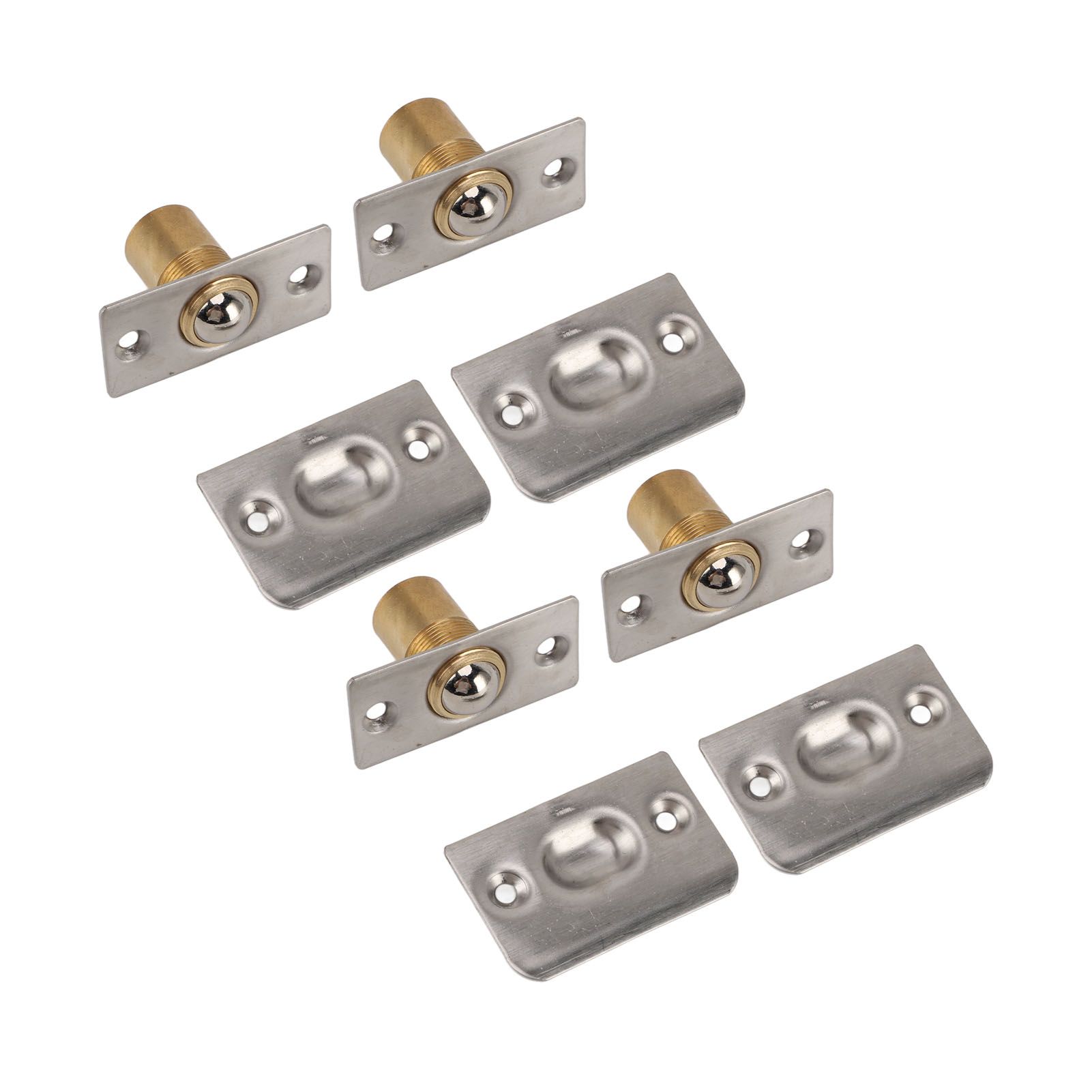 4pcs Door Ball Catch Solid Brass Adjustable Spring Closet Ball Latch for view 7
