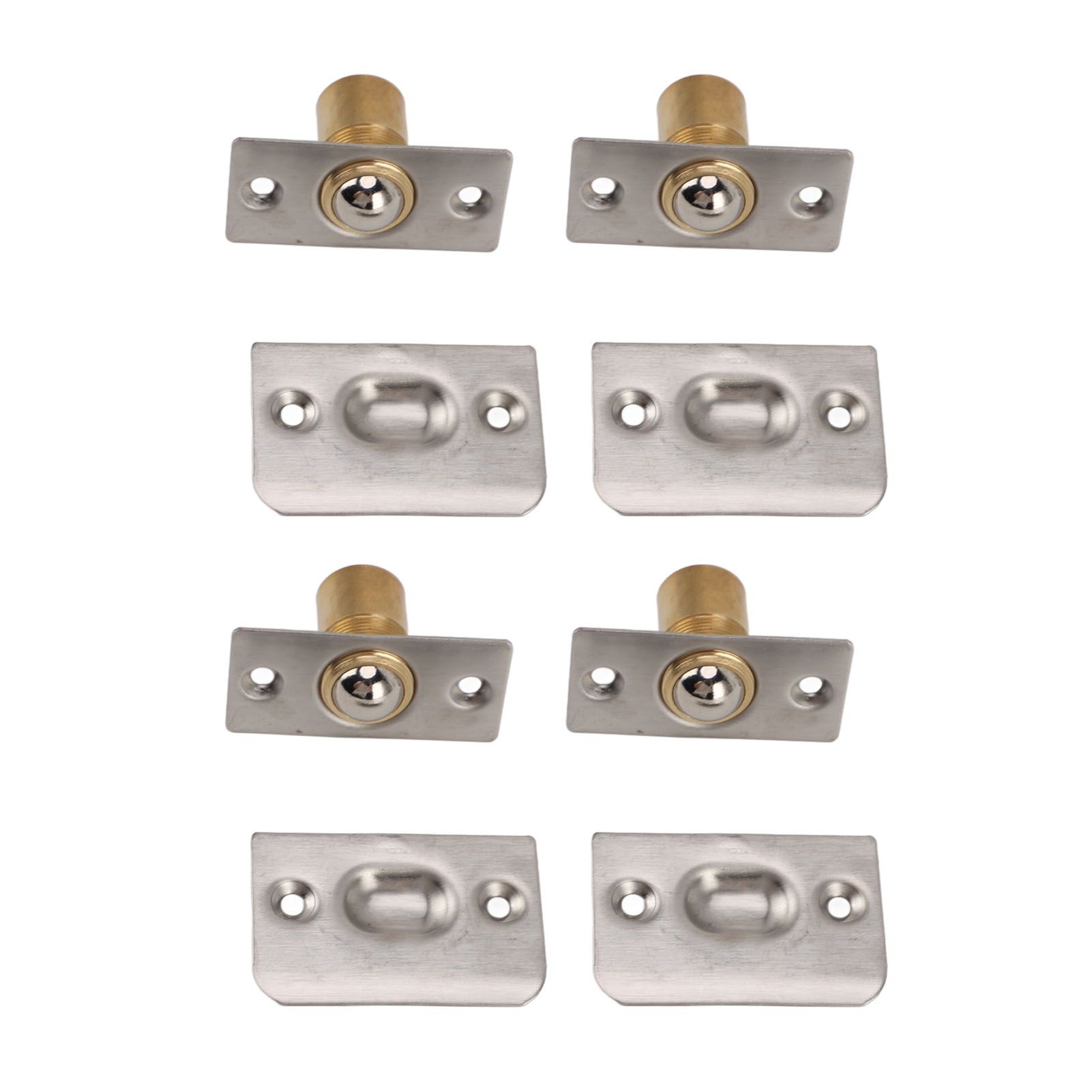 4pcs Door Ball Catch Solid Brass Adjustable Spring Closet Ball Latch for view 8