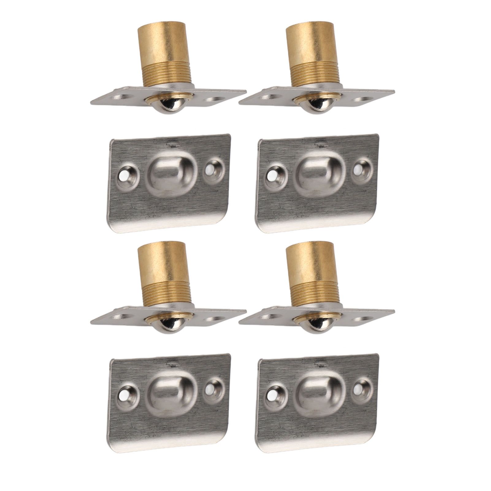 4pcs Door Ball Catch Solid Brass Adjustable Spring Closet Ball Latch for view 9