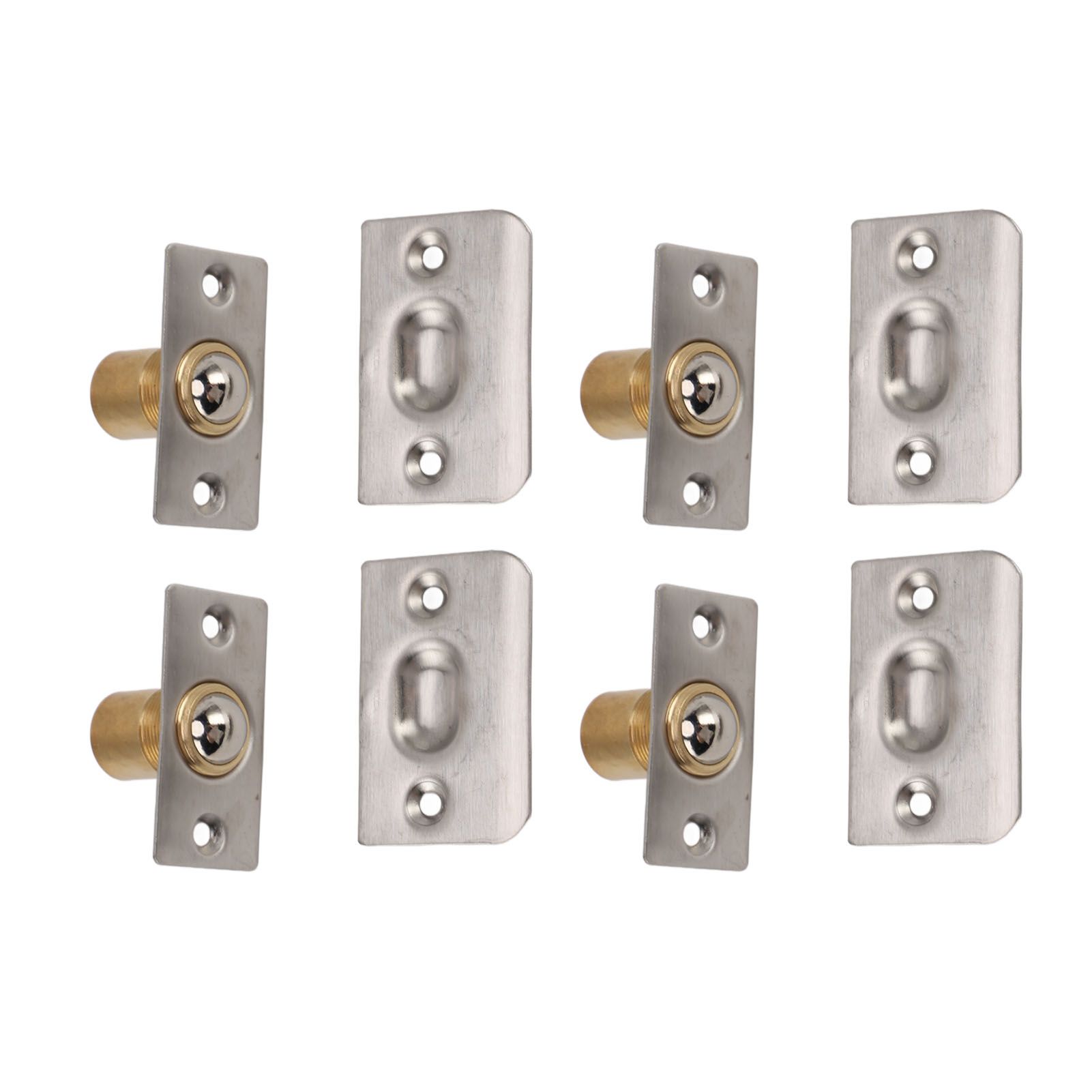 4pcs Door Ball Catch Solid Brass Adjustable Spring Closet Ball Latch for view 10