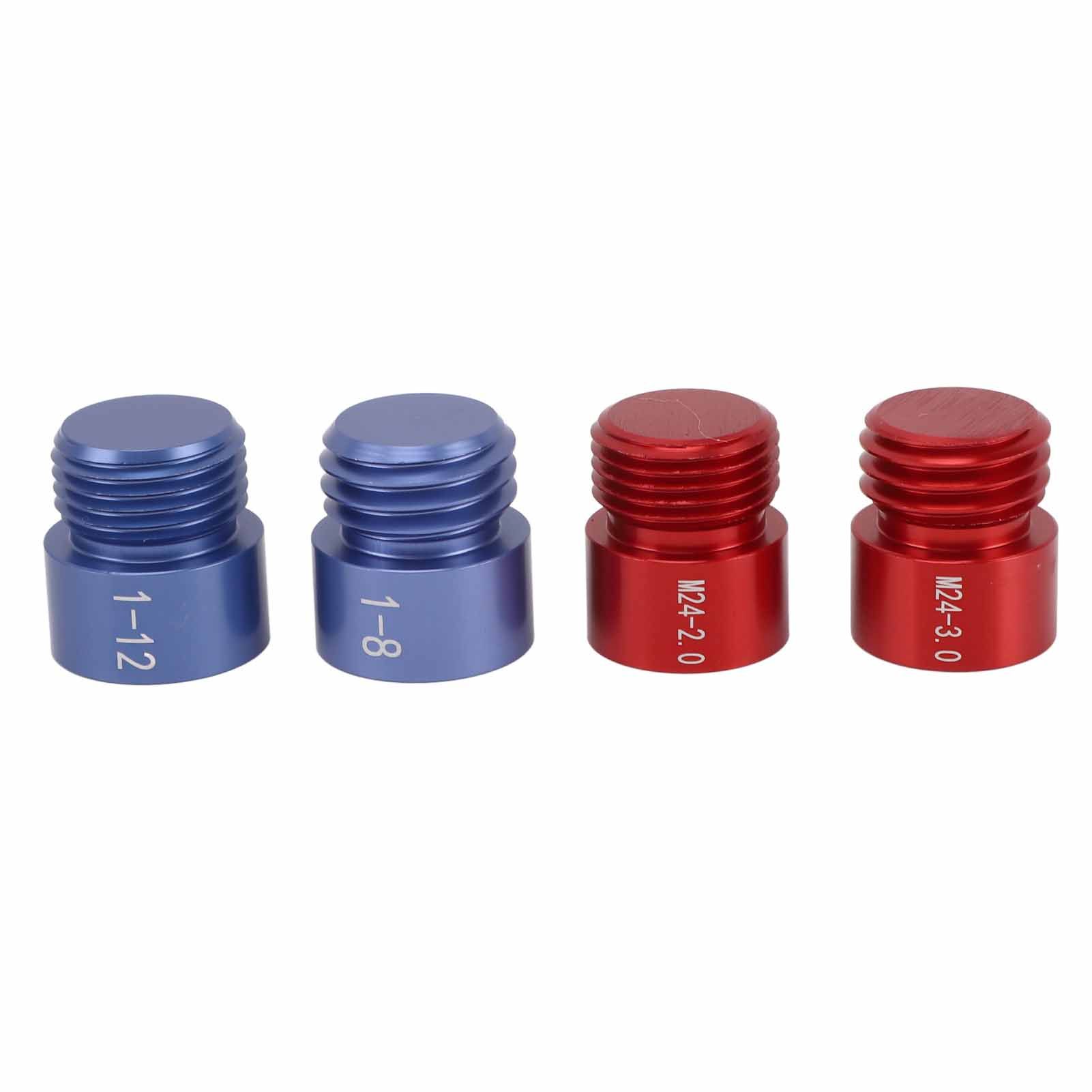 44pcs Nut and Bolt Thread Checker Red Blue Nut and Bolt Size Gauge Inch Metric view 13