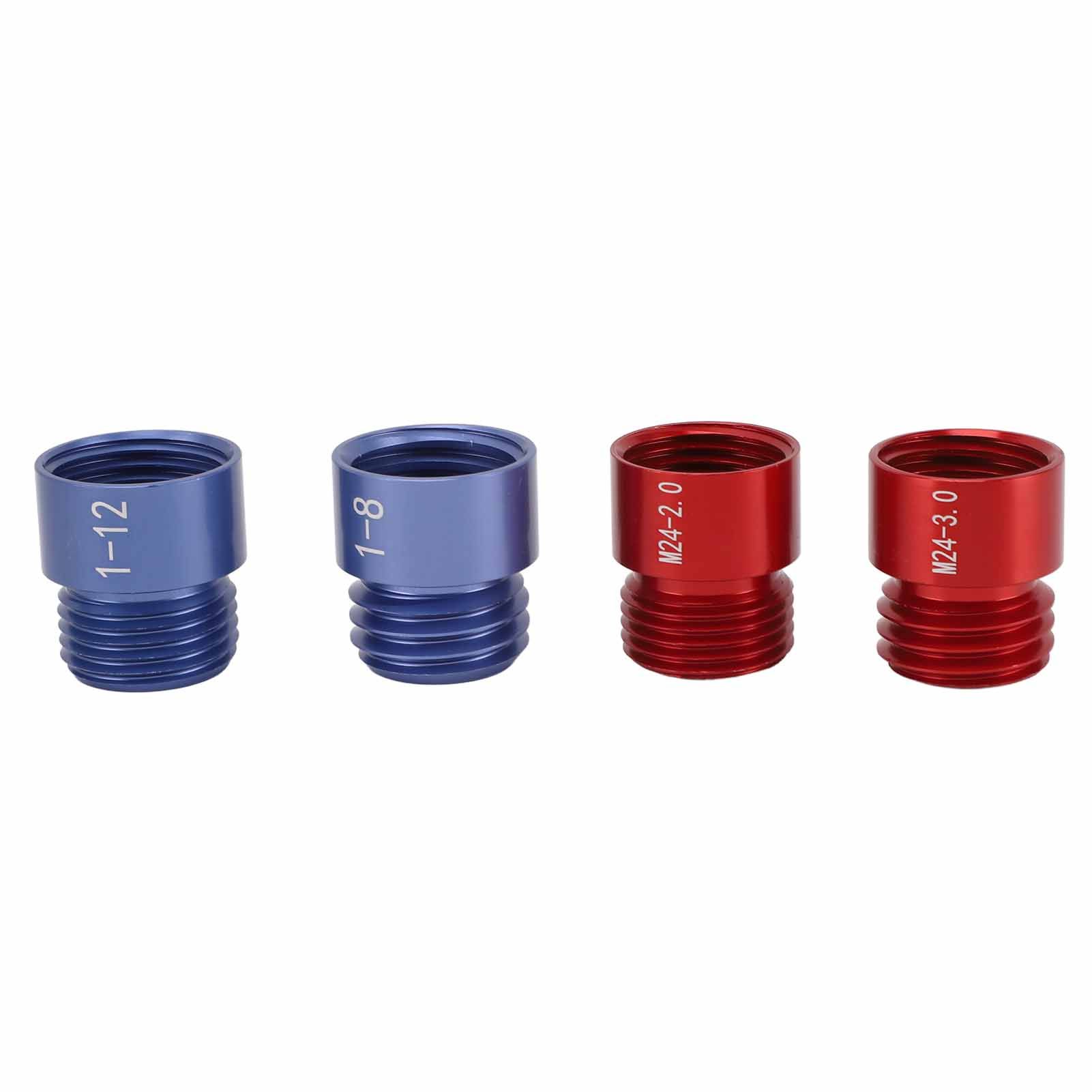 44pcs Nut and Bolt Thread Checker Red Blue Nut and Bolt Size Gauge Inch Metric view 14
