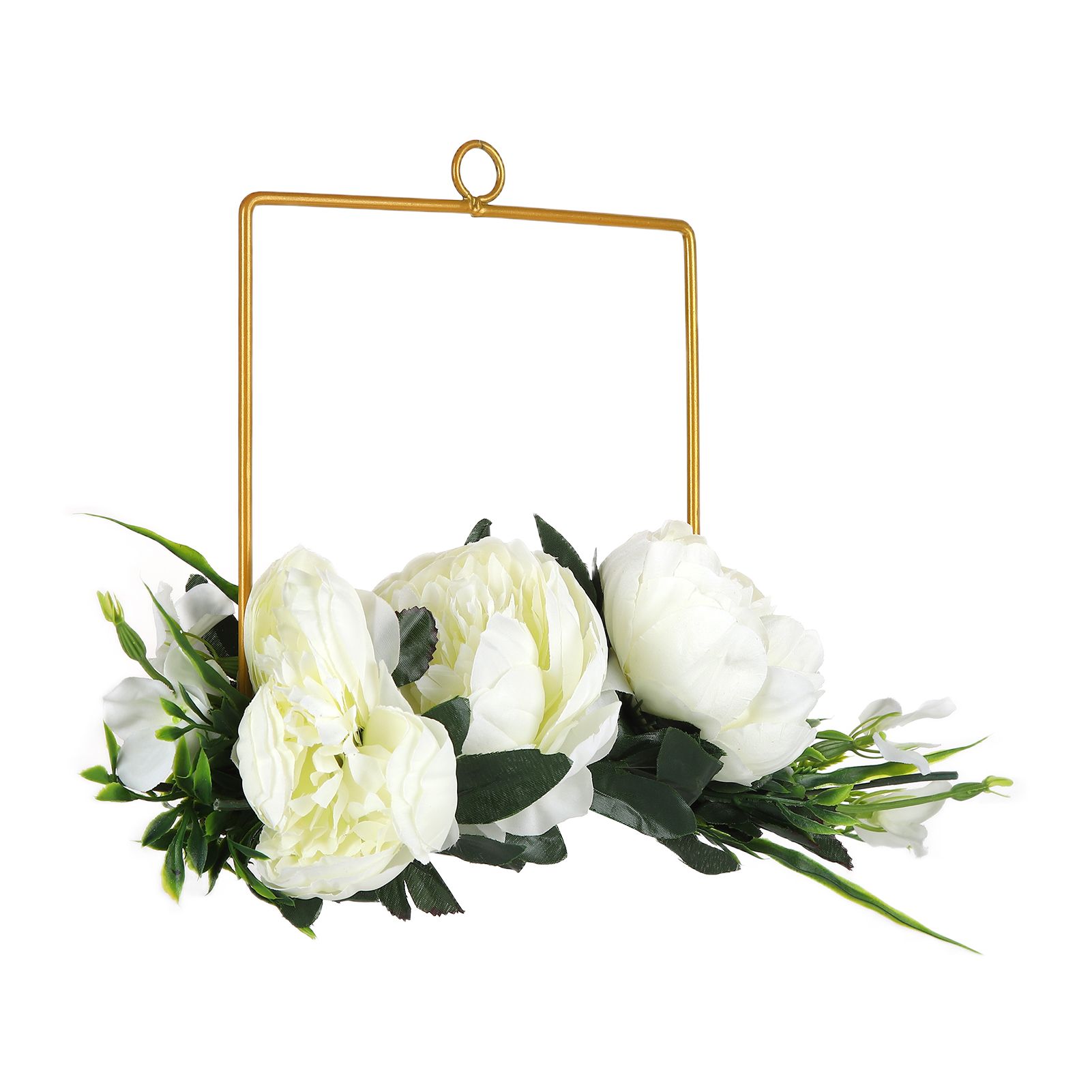 Artificial Metal Wreaths Wedding Wreaths Fake Flowers Decoration for Wedding view 4