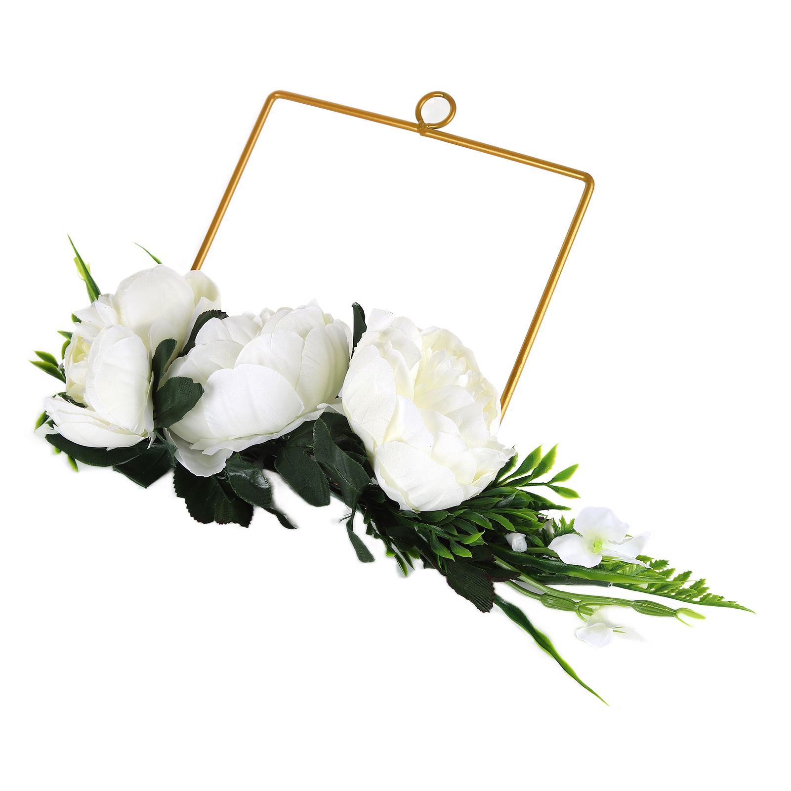 Artificial Metal Wreaths Wedding Wreaths Fake Flowers Decoration for Wedding view 7