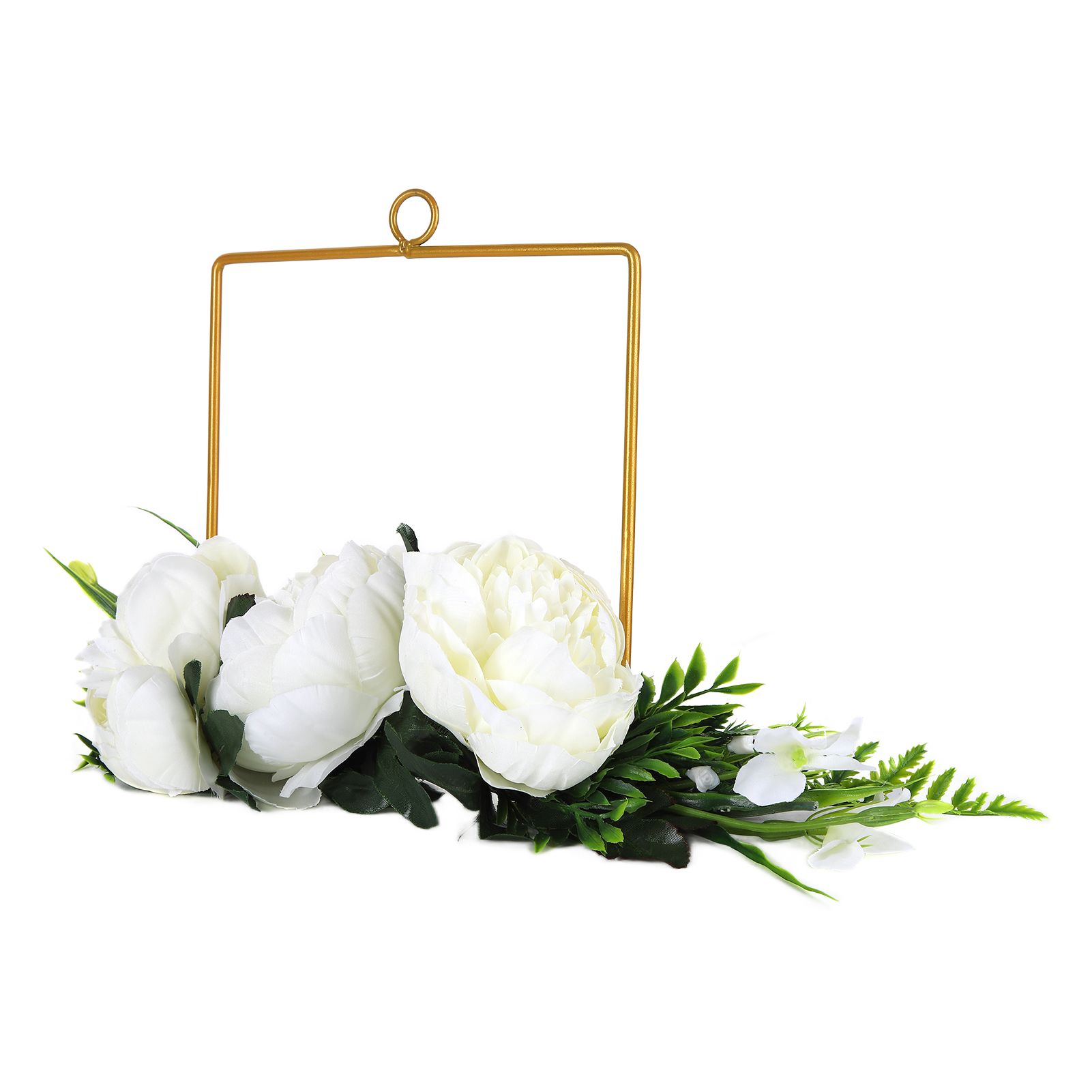Artificial Metal Wreaths Wedding Wreaths Fake Flowers Decoration for Wedding view 8
