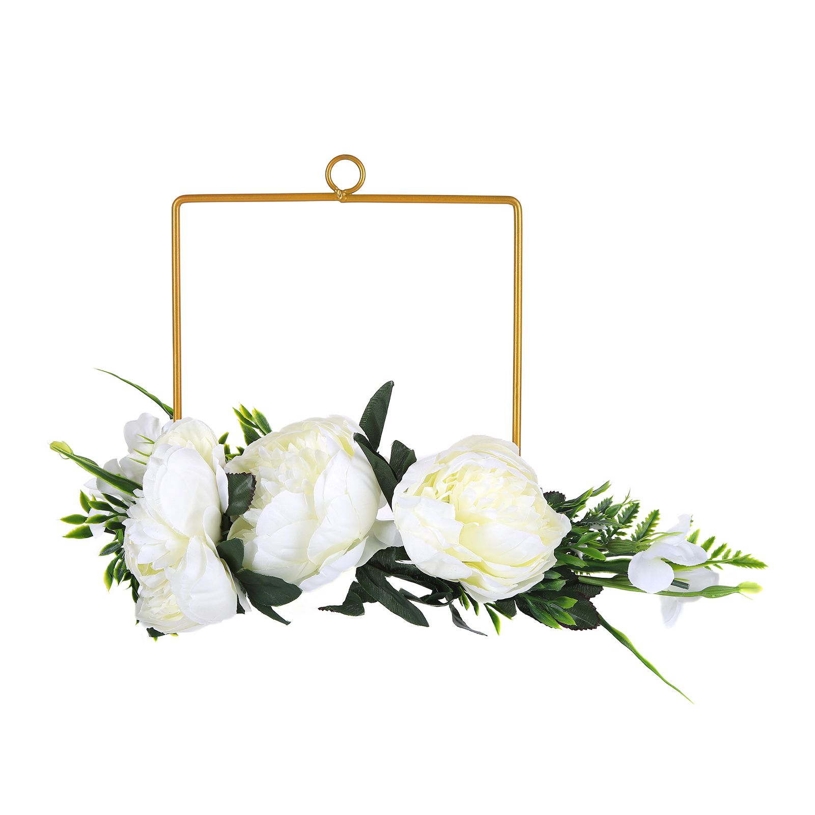 Artificial Metal Wreaths Wedding Wreaths Fake Flowers Decoration for Wedding view 9