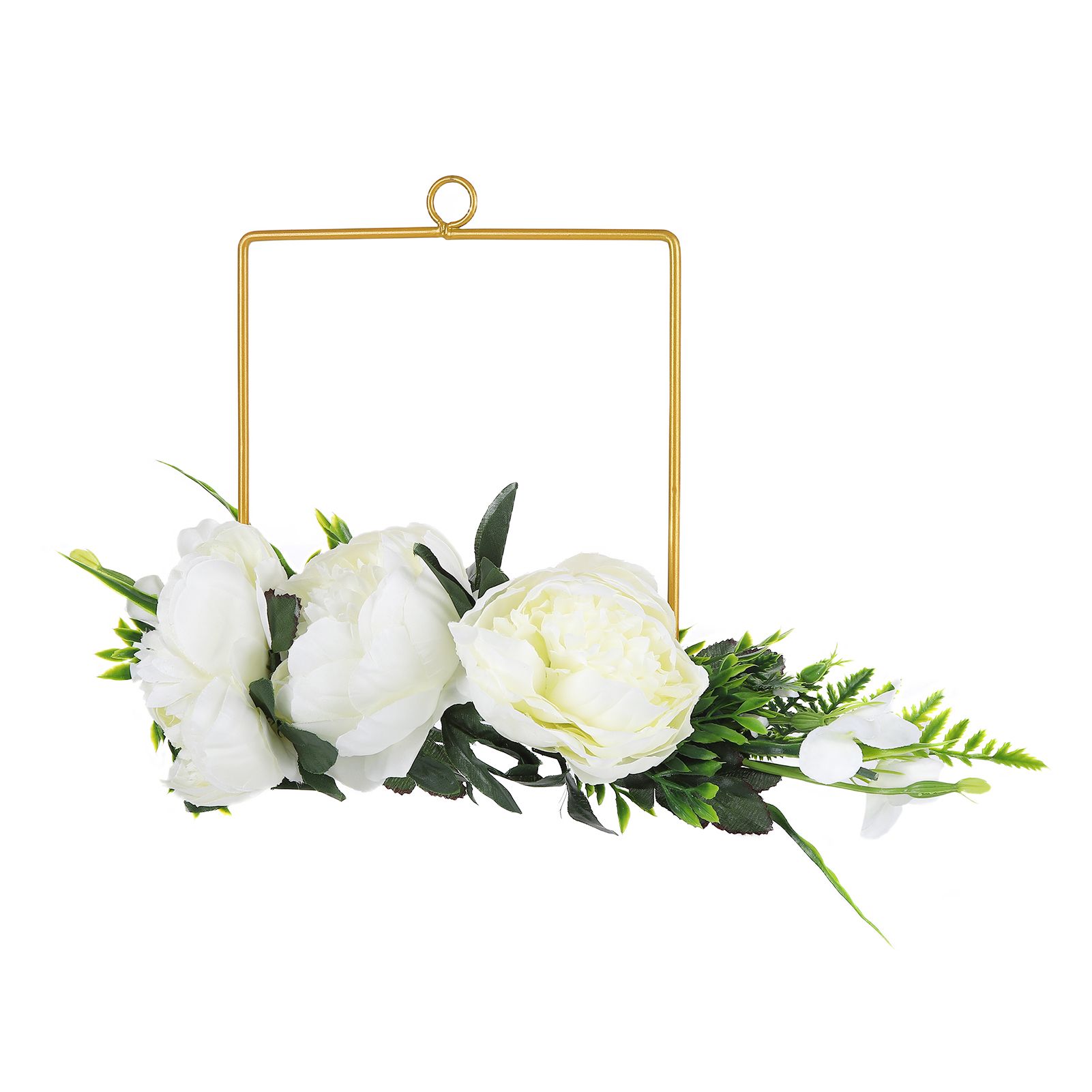 Artificial Metal Wreaths Wedding Wreaths Fake Flowers Decoration for Wedding view 10