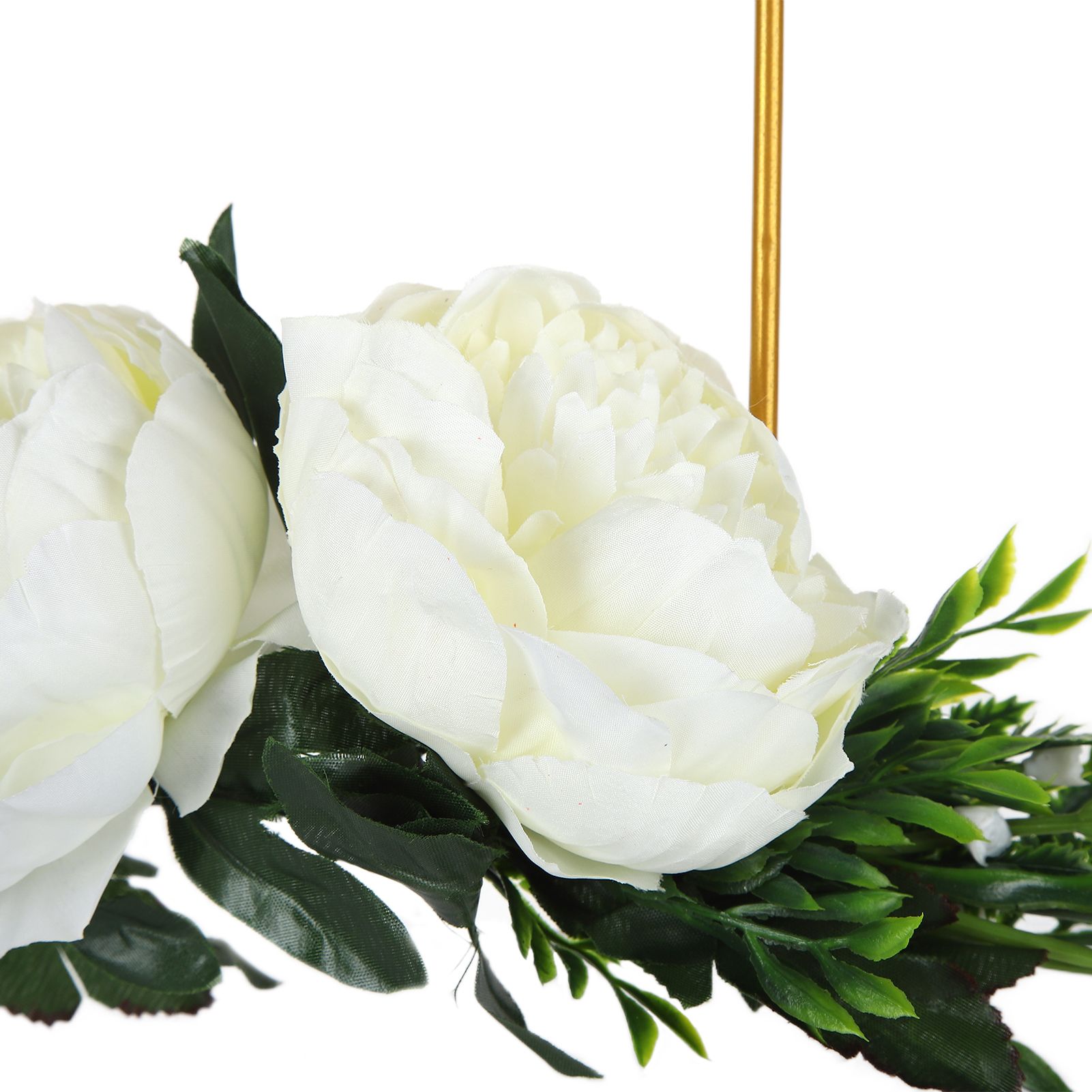 Artificial Metal Wreaths Wedding Wreaths Fake Flowers Decoration for Wedding view 14
