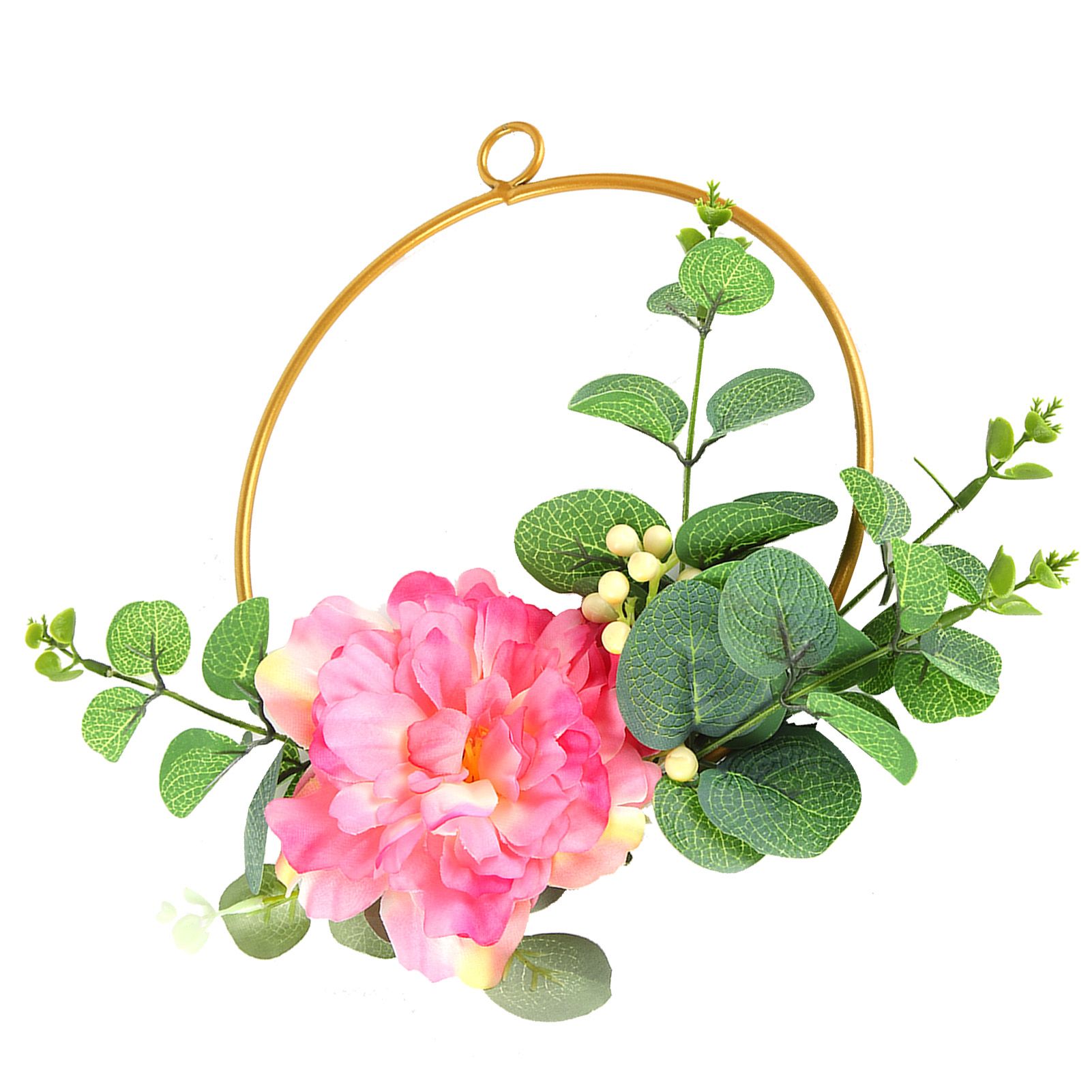 Artificial Flower Wreath Bridesmaid HandHeld Garland Wall Interior Ceiling view 2