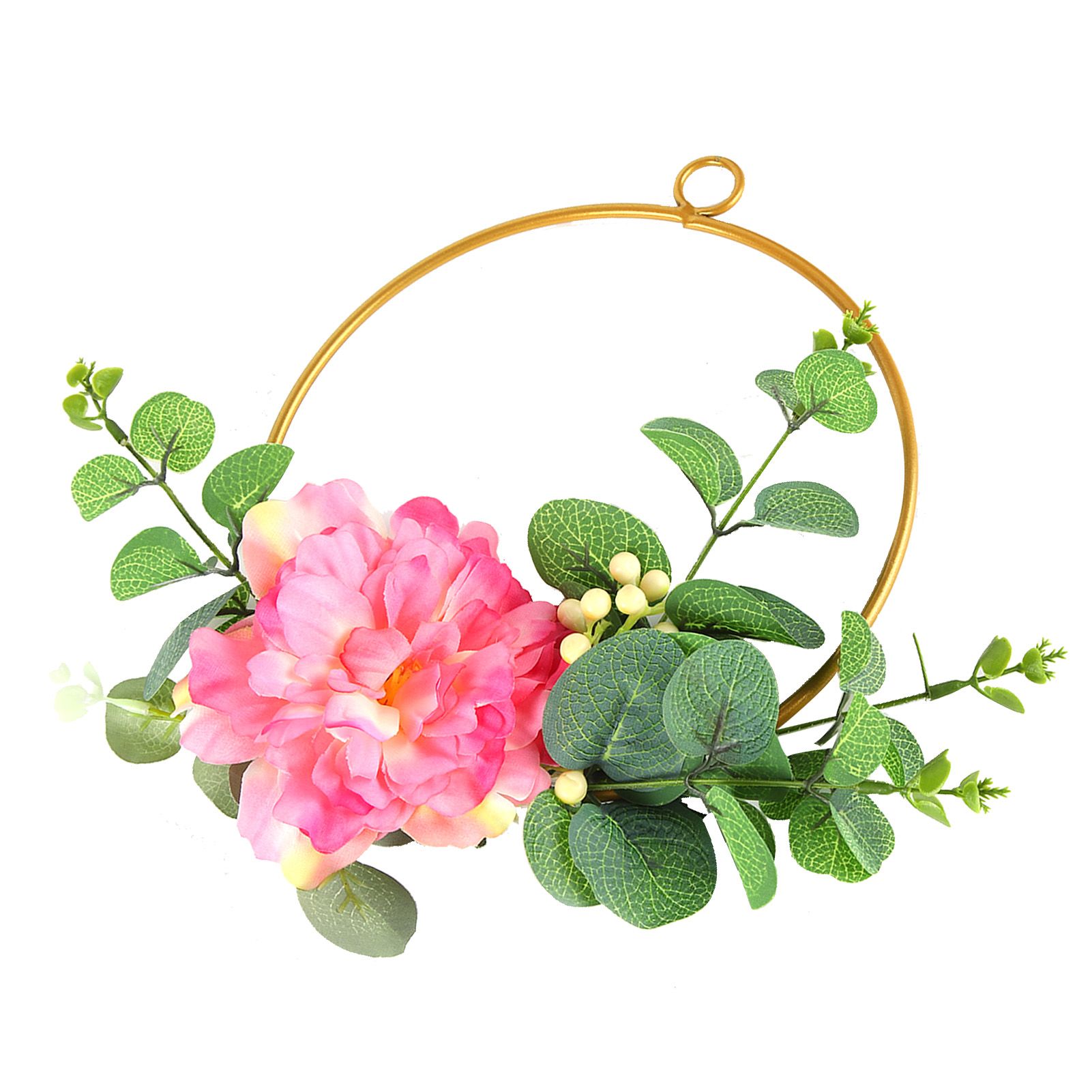 Artificial Flower Wreath Bridesmaid HandHeld Garland Wall Interior Ceiling view 3
