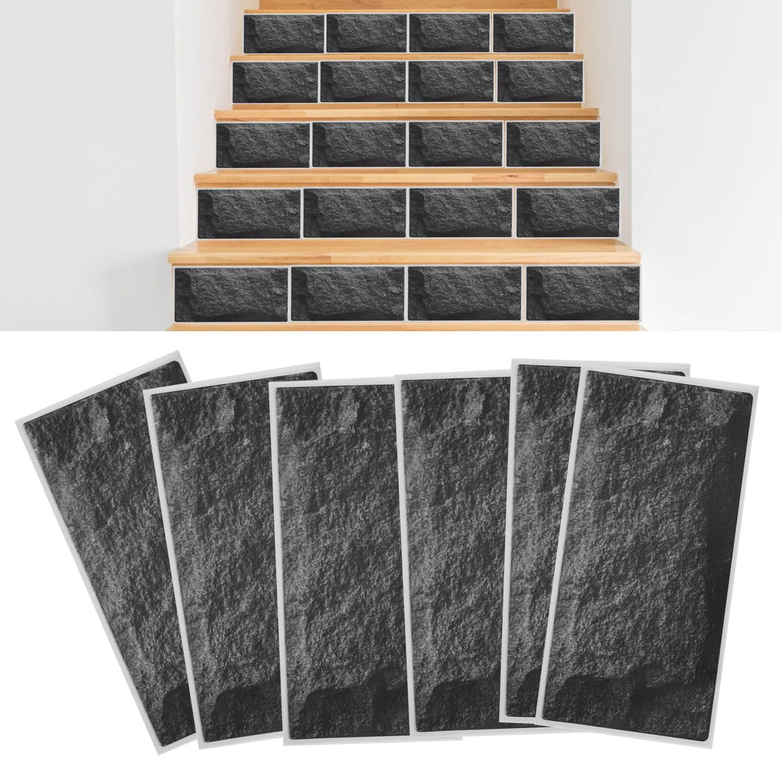 6Pcs Matte Wall Sticker Waterproof Self‑Adhesive Non‑Slip Floor Sticker for view 12