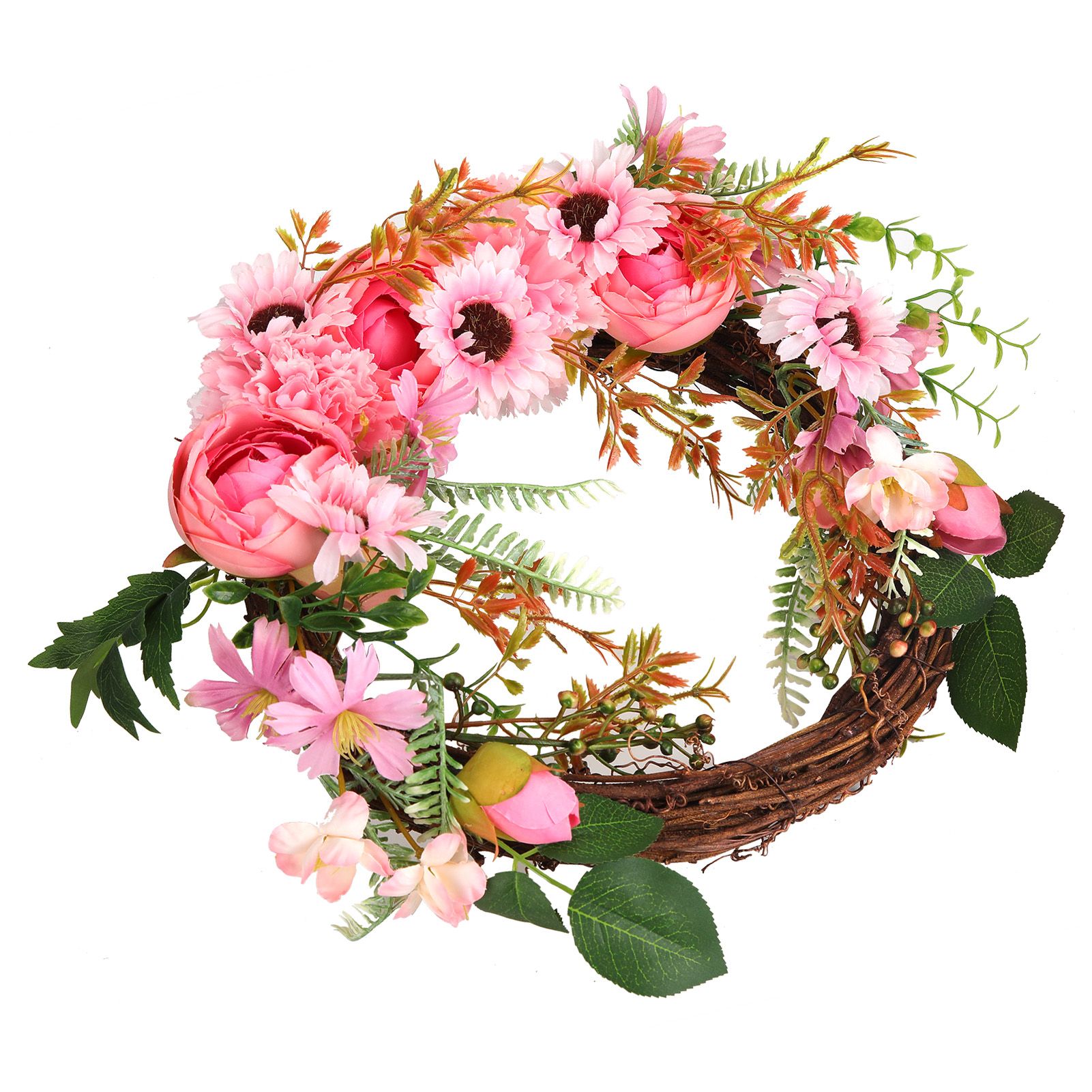 Artificial Flower Wreath Simulation Peony Door Hanging Garland Festivals Party view 5