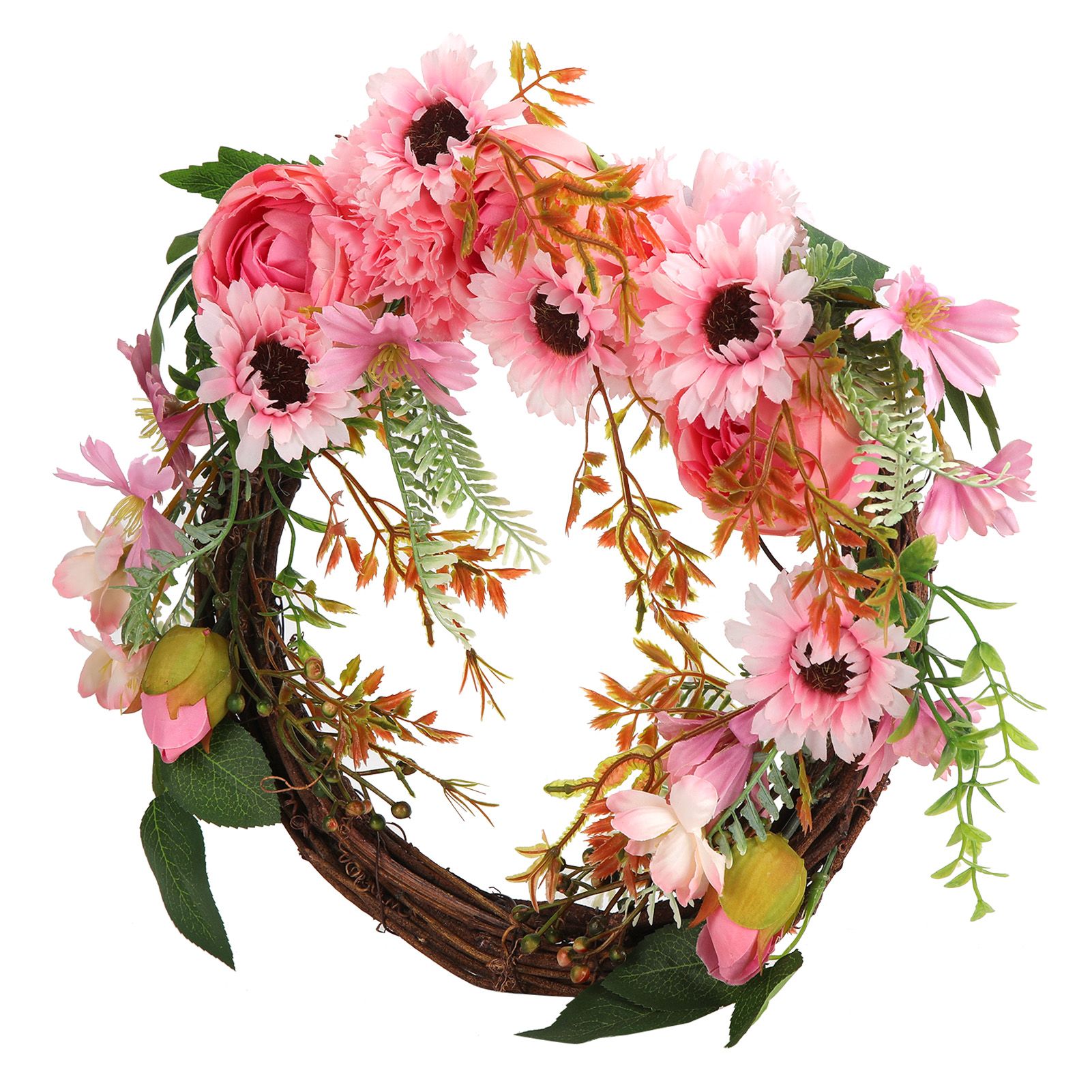 Artificial Flower Wreath Simulation Peony Door Hanging Garland Festivals Party view 6