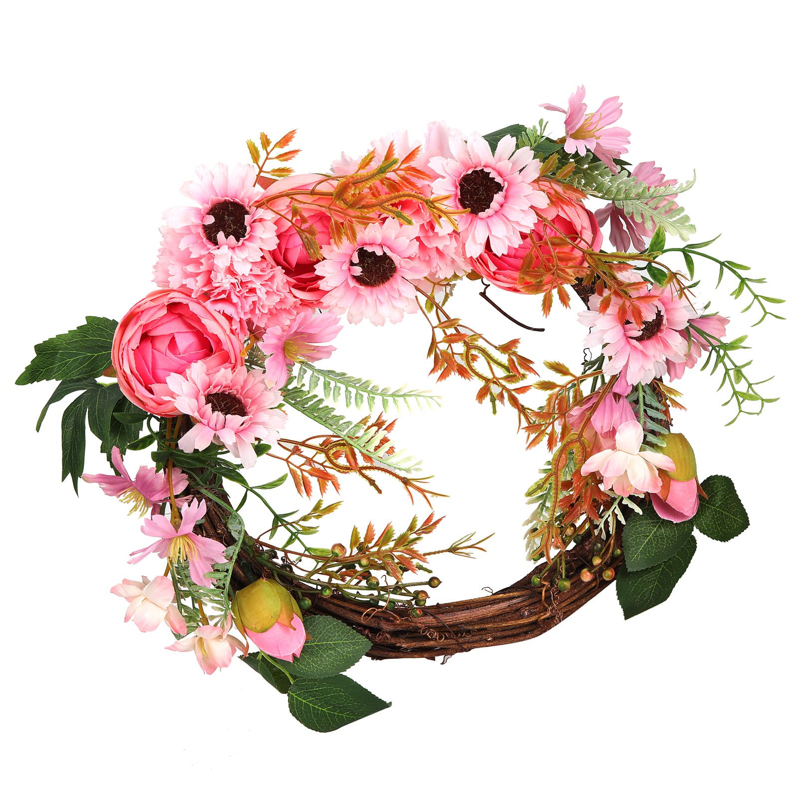 Artificial Flower Wreath Simulation Peony Door Hanging Garland Festivals Party view 7