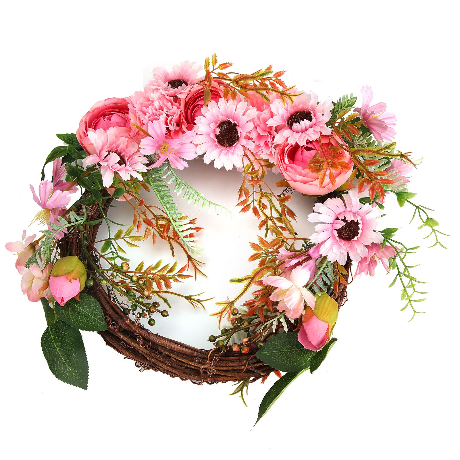 Artificial Flower Wreath Simulation Peony Door Hanging Garland Festivals Party view 8