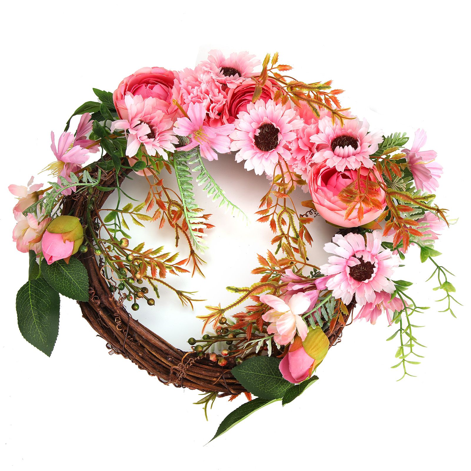 Artificial Flower Wreath Simulation Peony Door Hanging Garland Festivals Party view 9