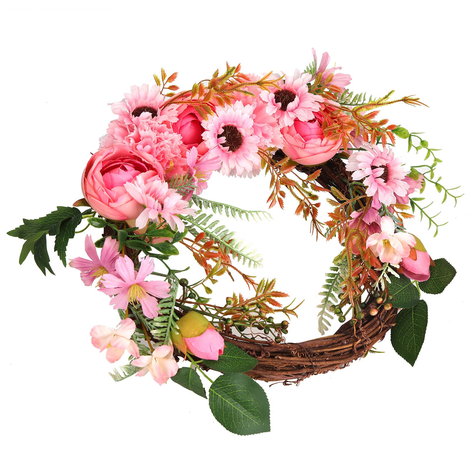 Artificial Flower Wreath Simulation Peony Door Hanging Garland Festivals Party view 10