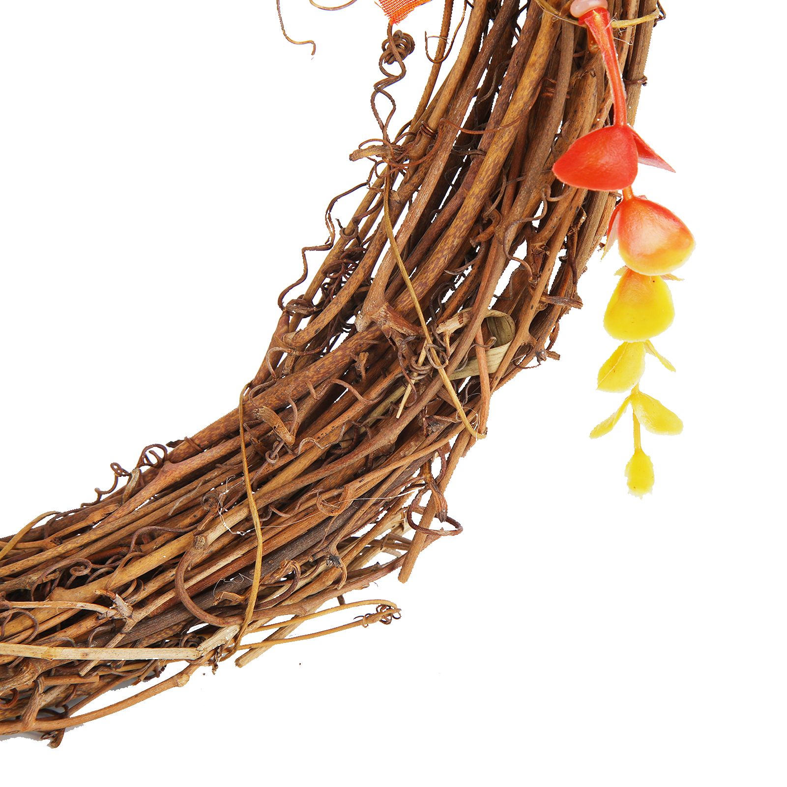 Artificial Leaf Pumpkin Wreath Door Window Fall Wreath for Halloween Christmas view 13