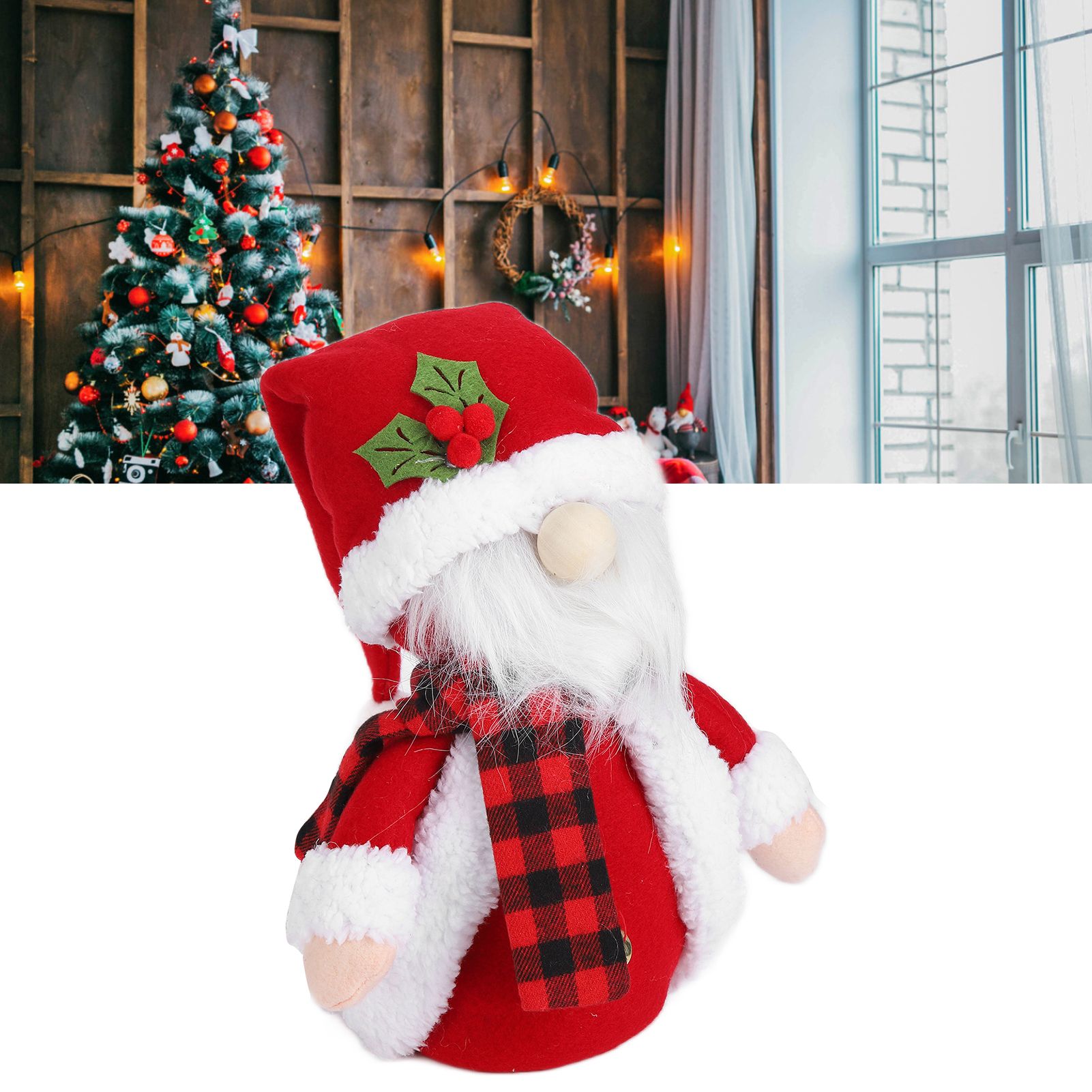 Christmas Decoration Ornaments with Hood Innovative Doll Toy for Home Festival view 11