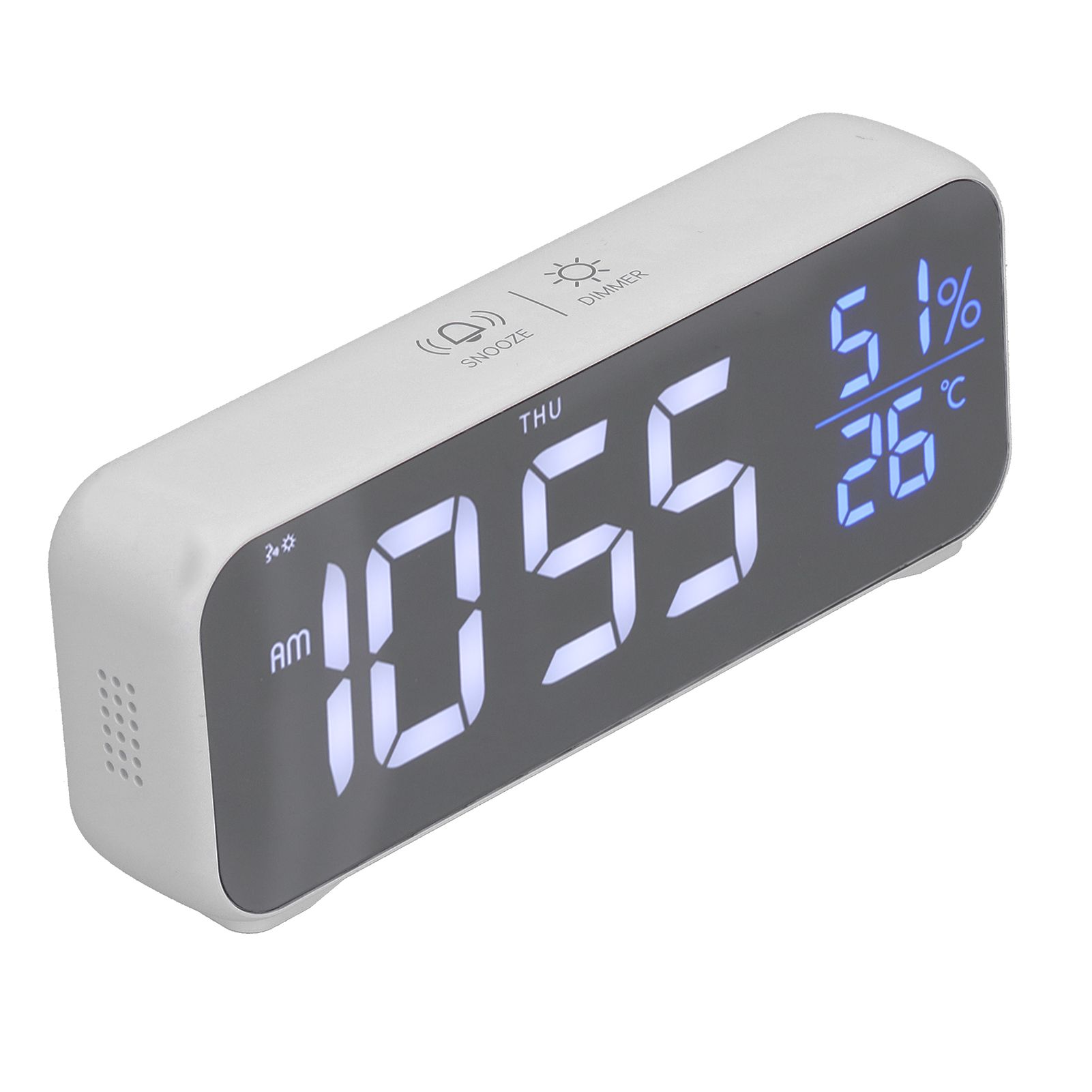 Digital Alarm Clock LED Digital Music Alarm Clock USB Charging Electronic view 2